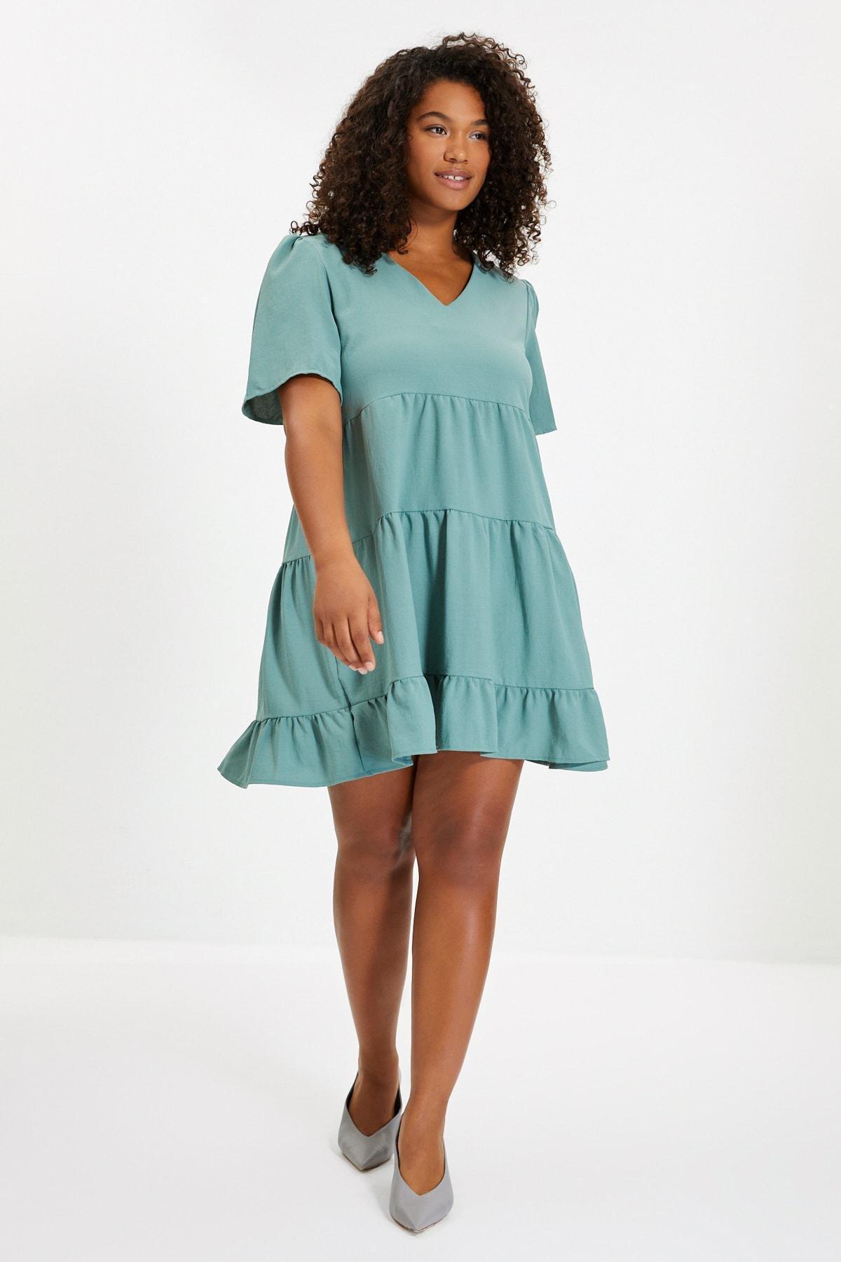 Multicolour V-Neck Shift Dress, , large image number 5