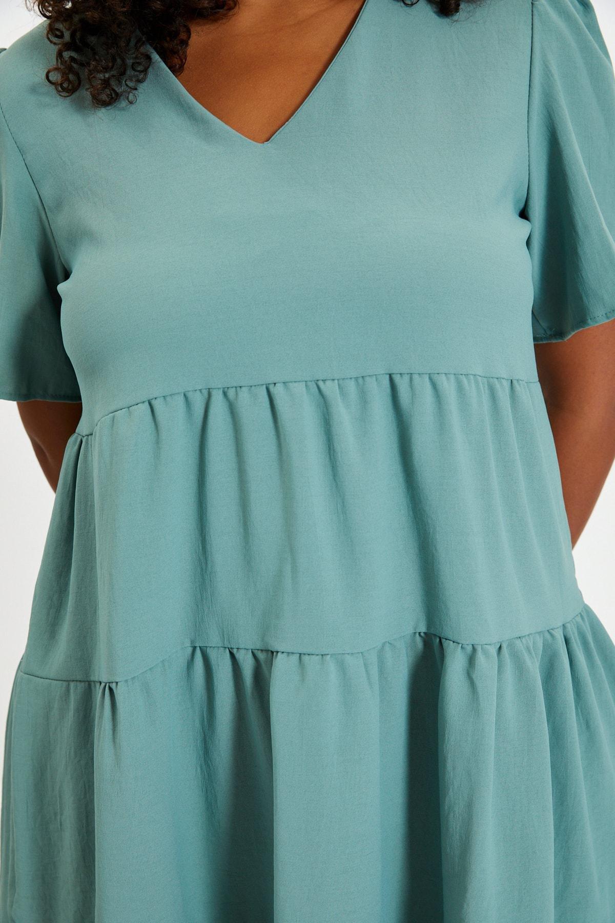 Multicolour V-Neck Shift Dress, , large image number 8