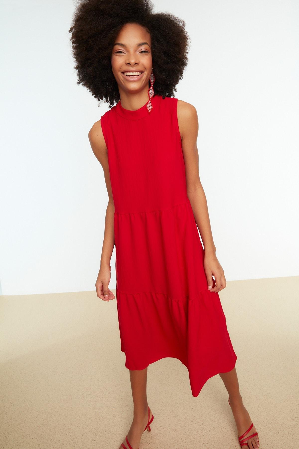 Red Shift Dress, , large image number 2