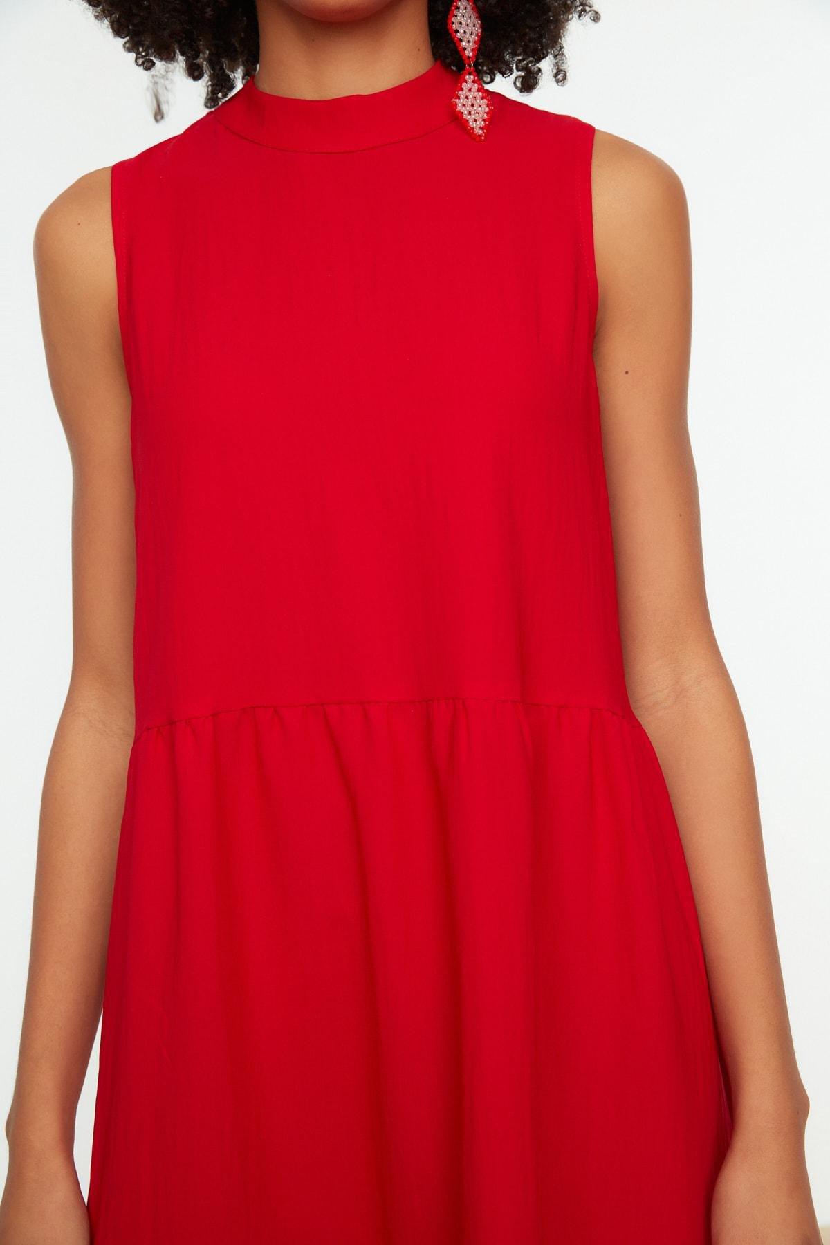 Red Shift Dress, , large image number 3