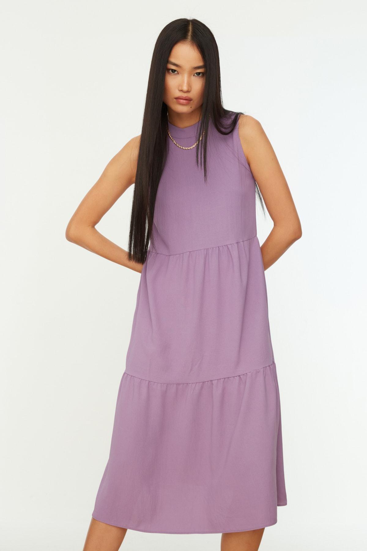 Purple Shift Dress, , large image number 2