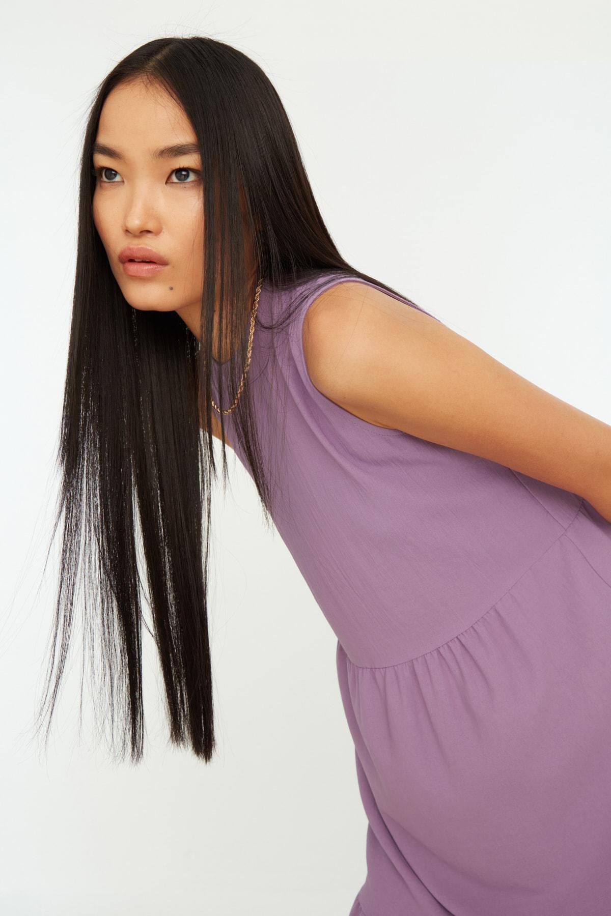 Purple Shift Dress, , large image number 5