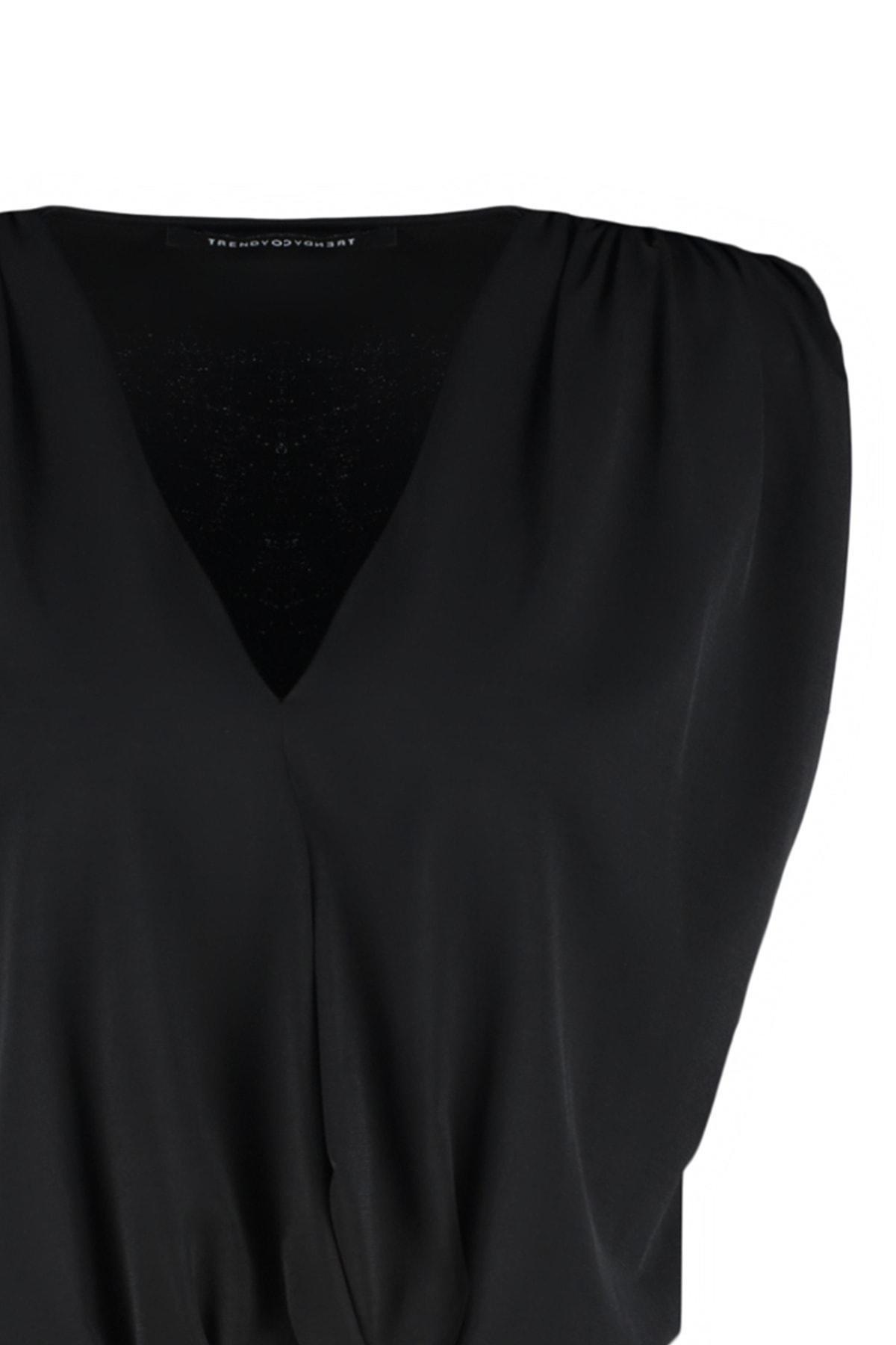 Black Cache-Coeur Bodysuit, , large image number 6