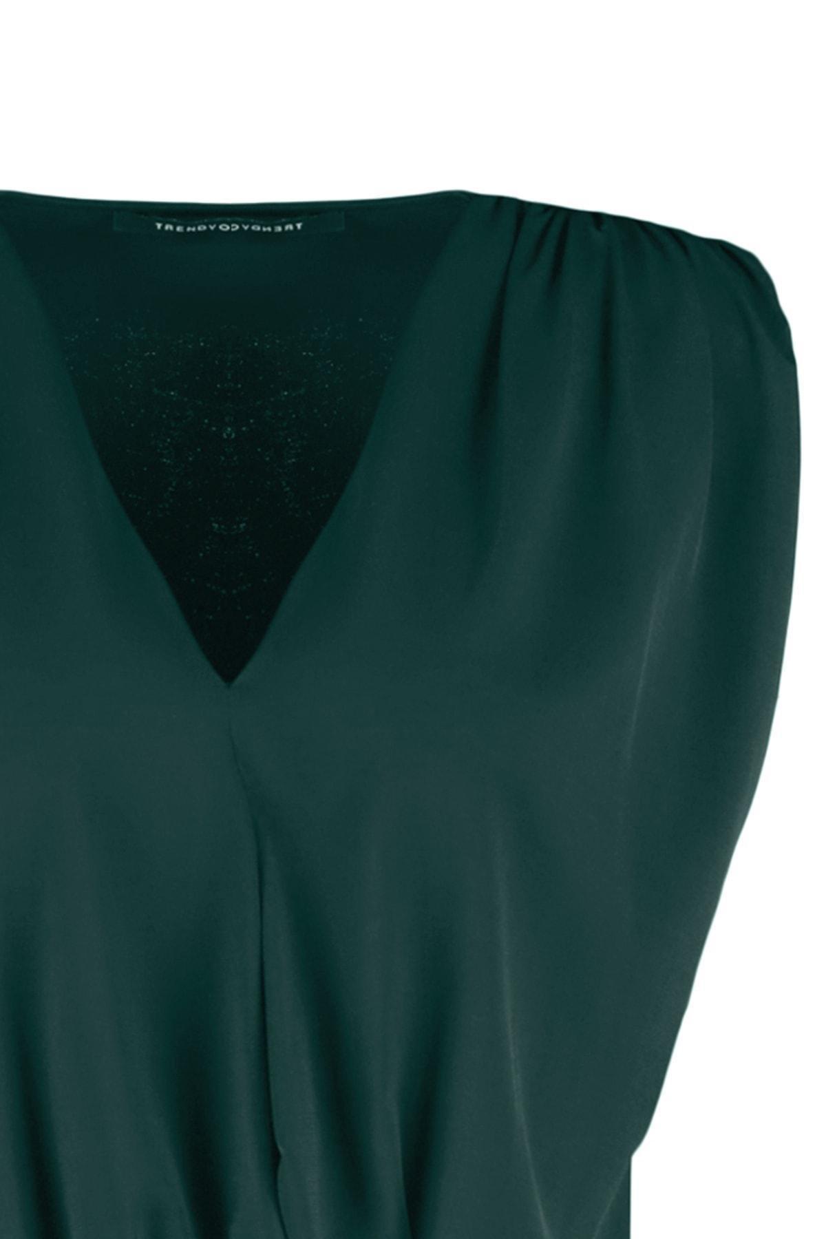 Green Drapped Bodysuit, , large image number 6