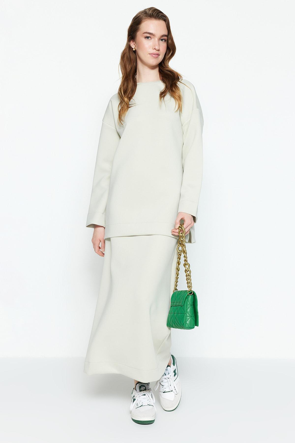 White Relaxed Co-Ord Set, , large image number 1