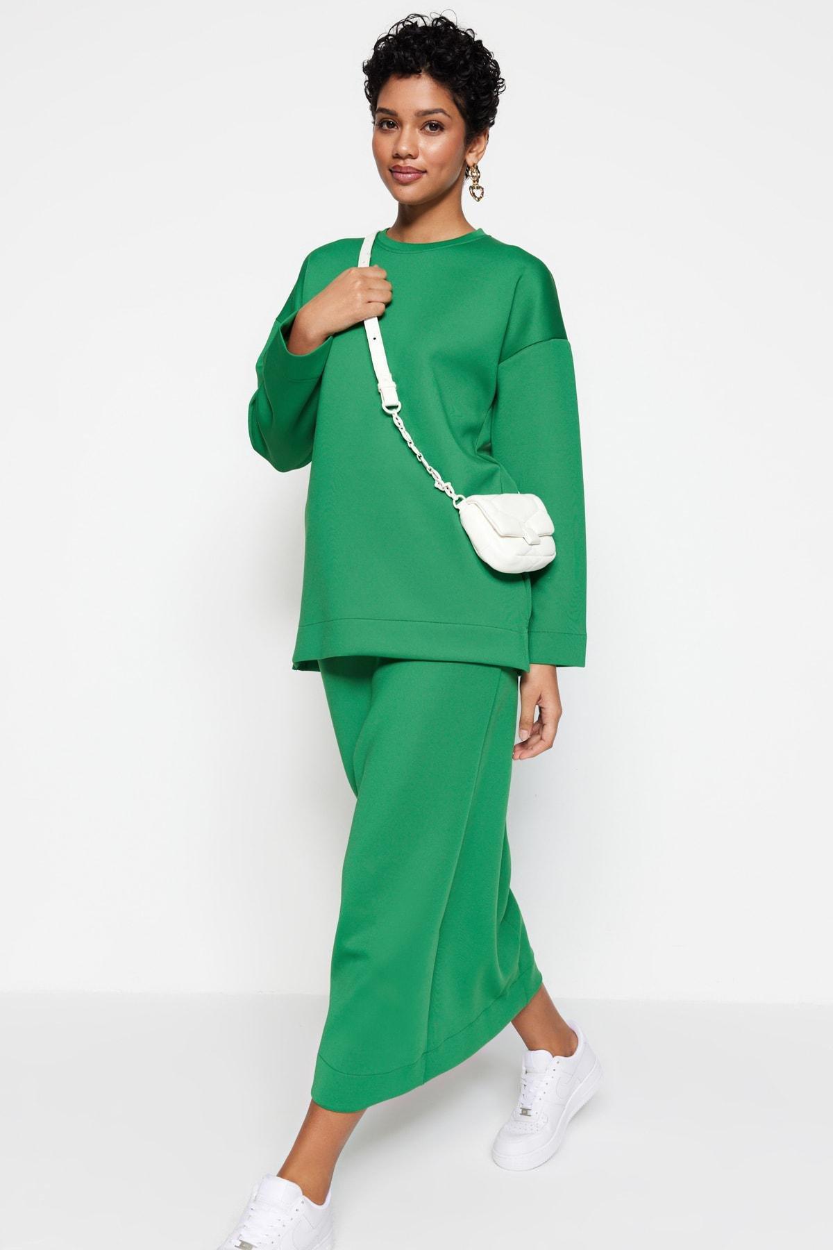 Green Relaxed Co-Ord Set, , large image number 1