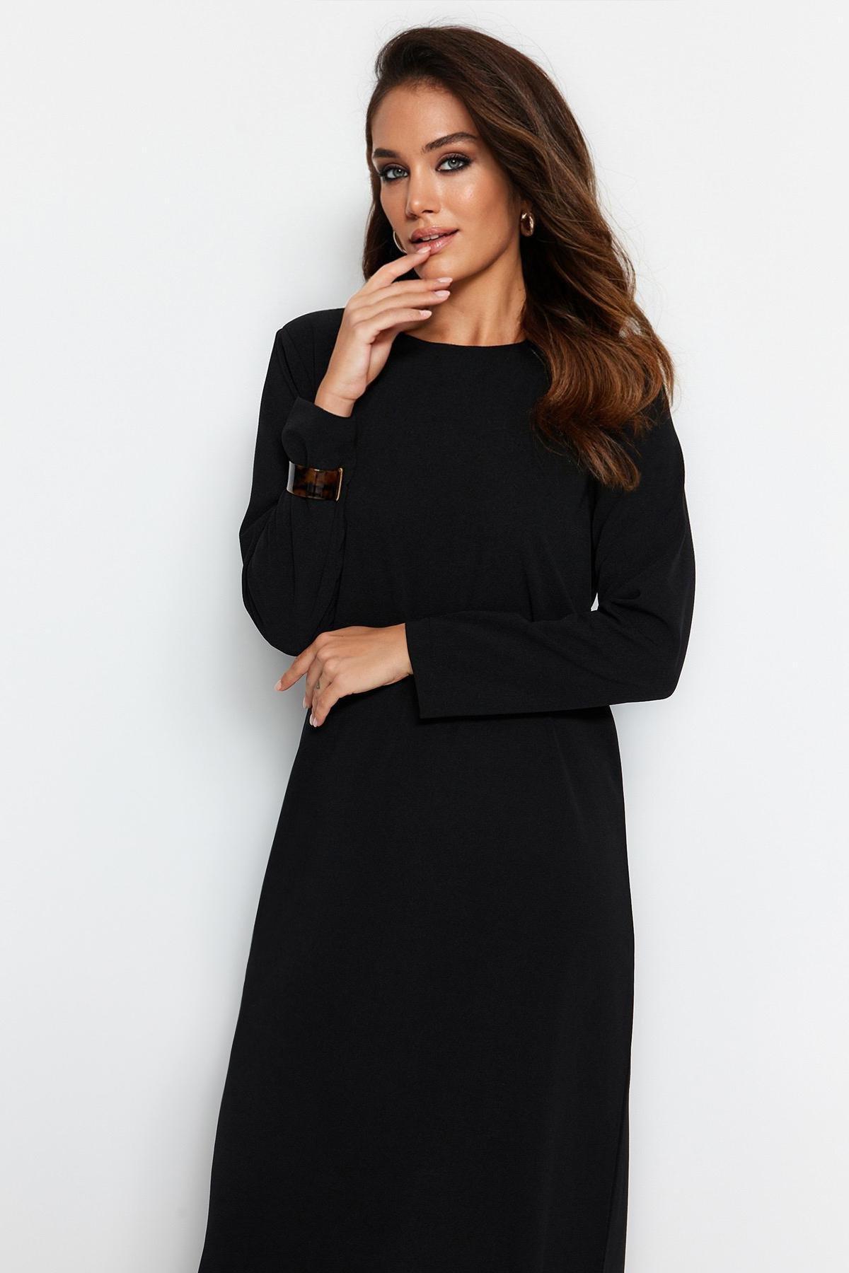 Black Straight Dress, , large image number 2