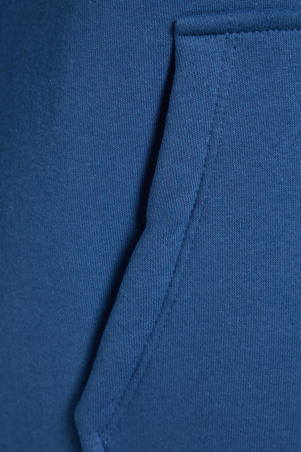 Blue Crew Neck Sweatsuit Set, , large image number 7
