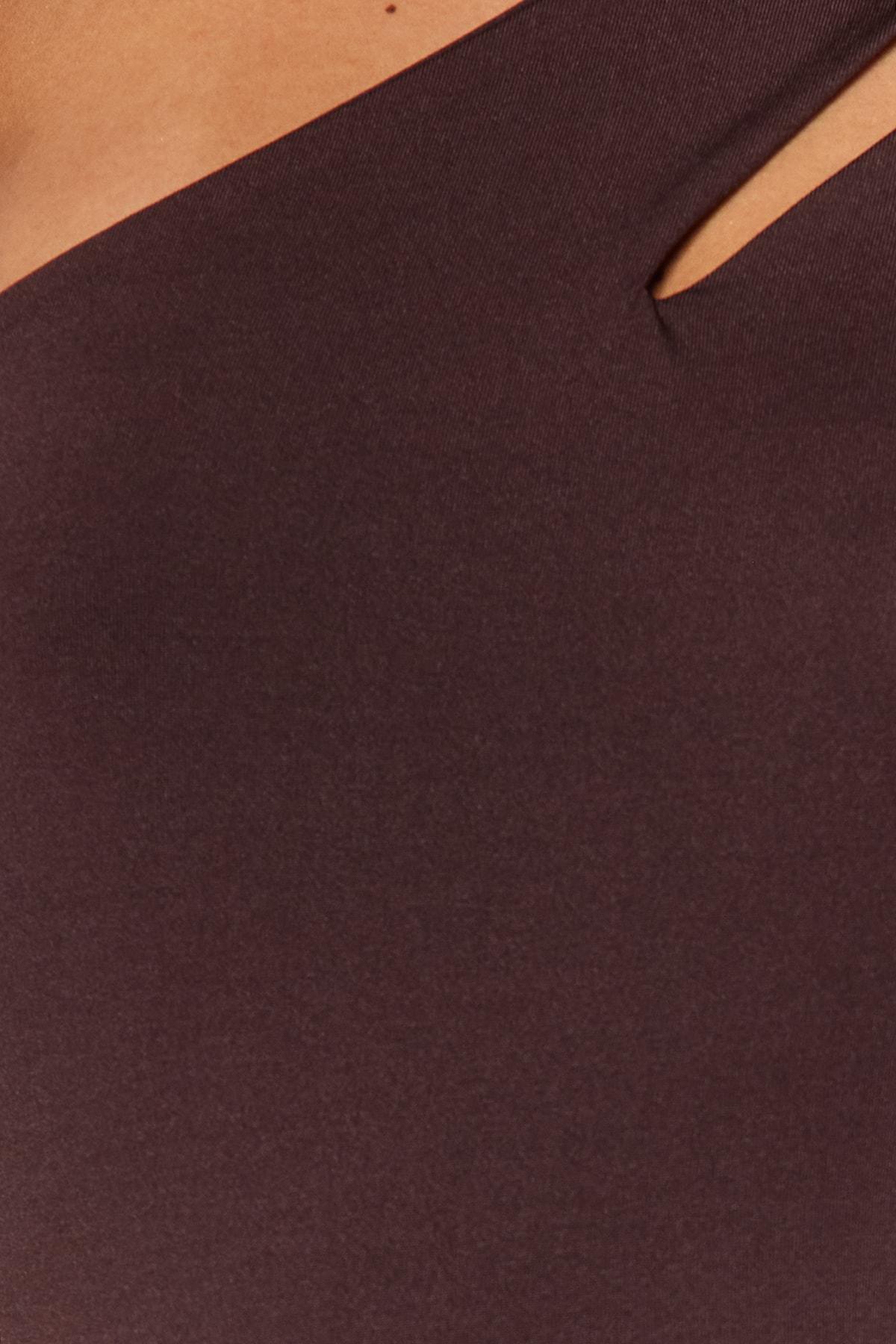 Brown Detailed Knitted Body, , large image number 3