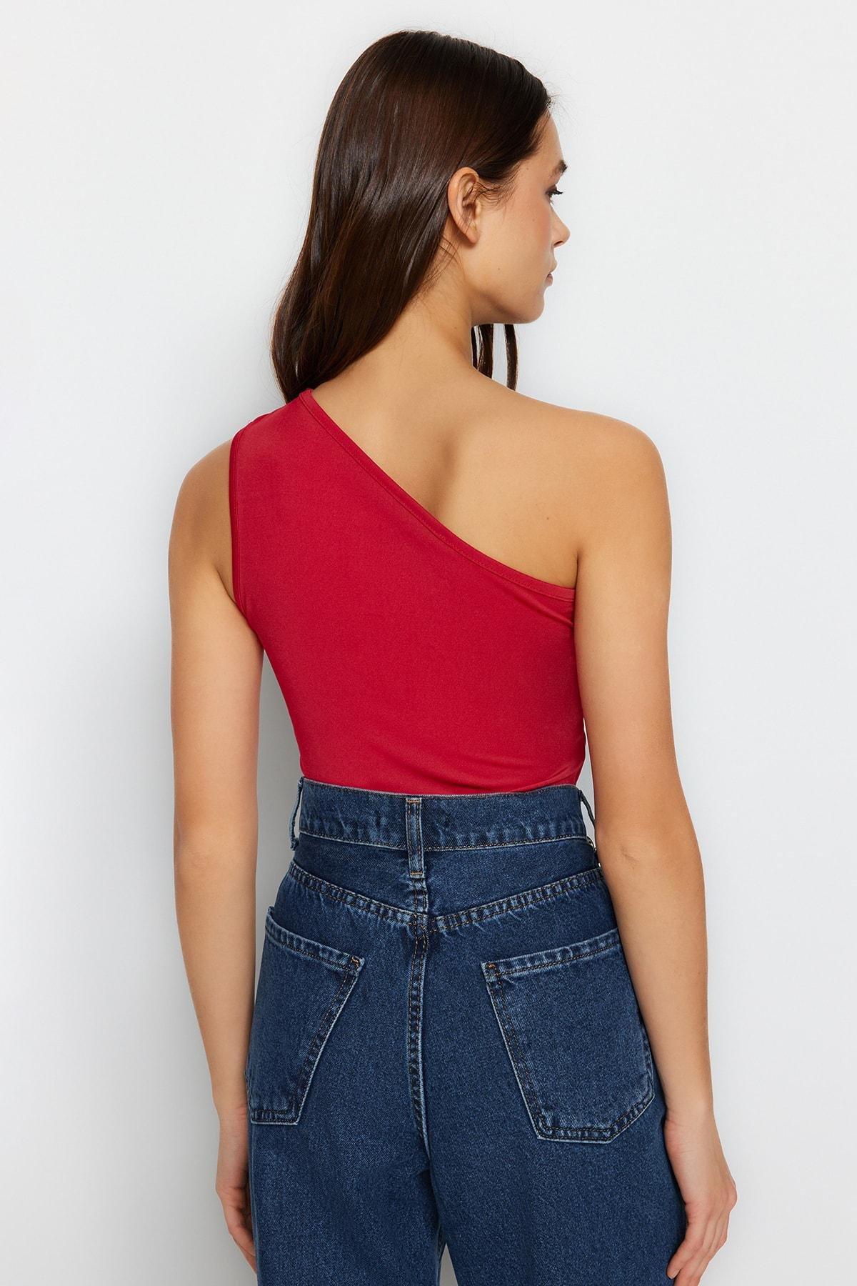 Red Slim Tank Top, , large image number 4