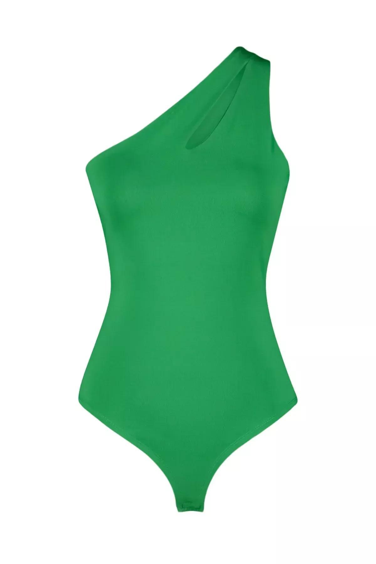 Green Women Bodysuit, , large image number 5