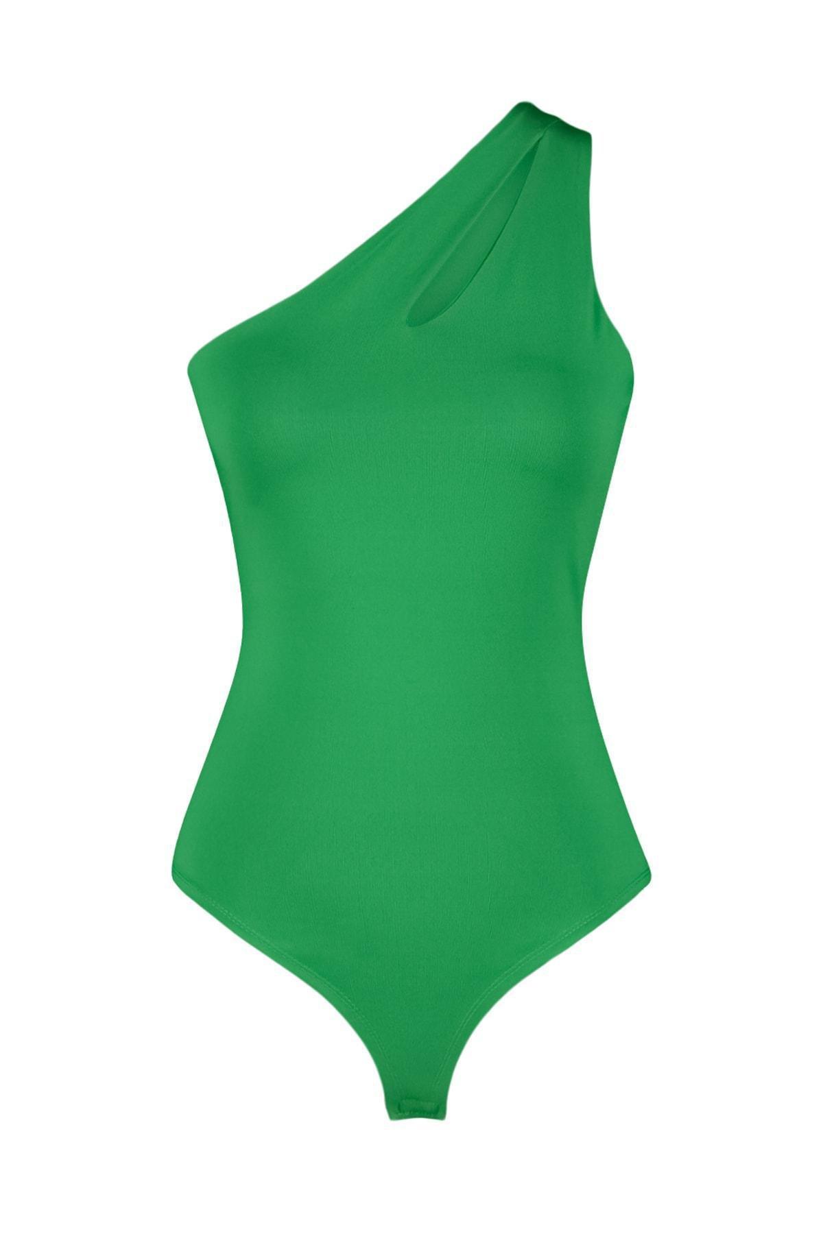 Green Women Bodysuit, , large image number 5