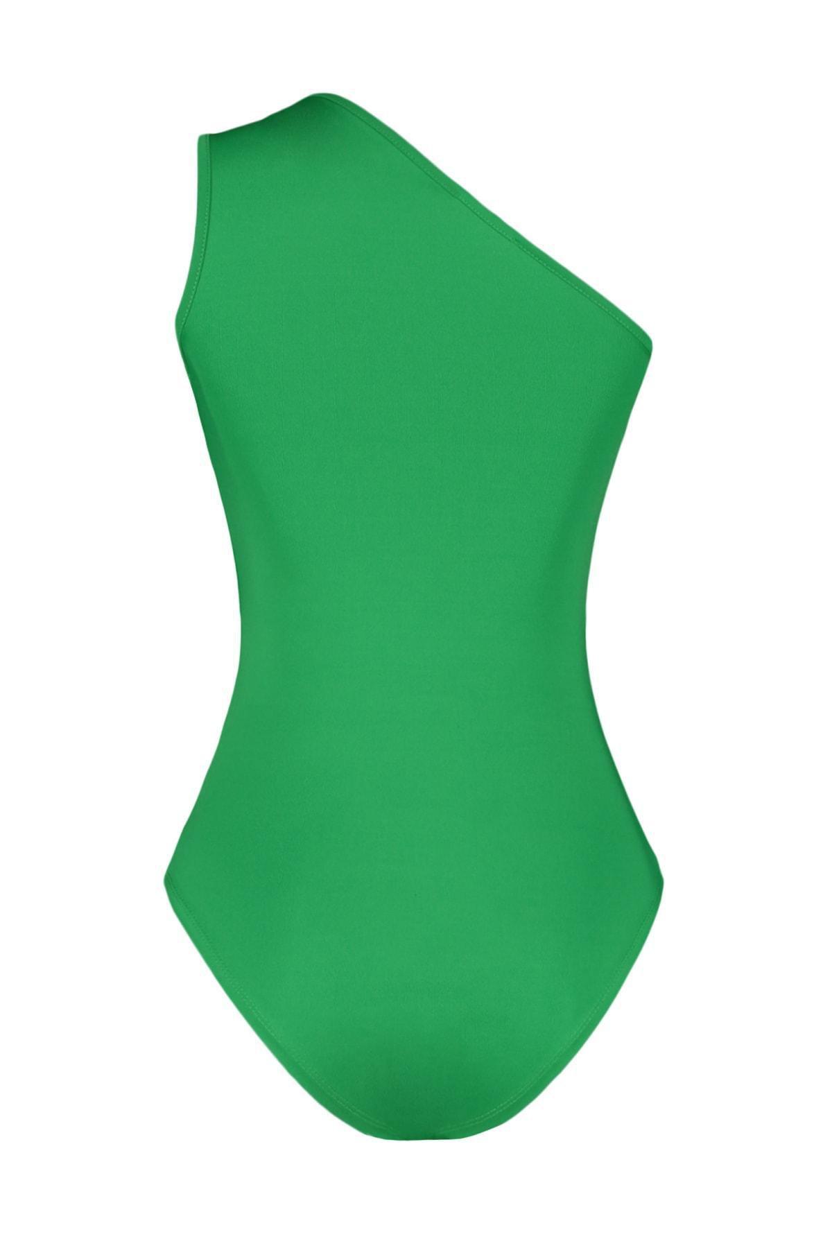 Green Women Bodysuit, , large image number 7