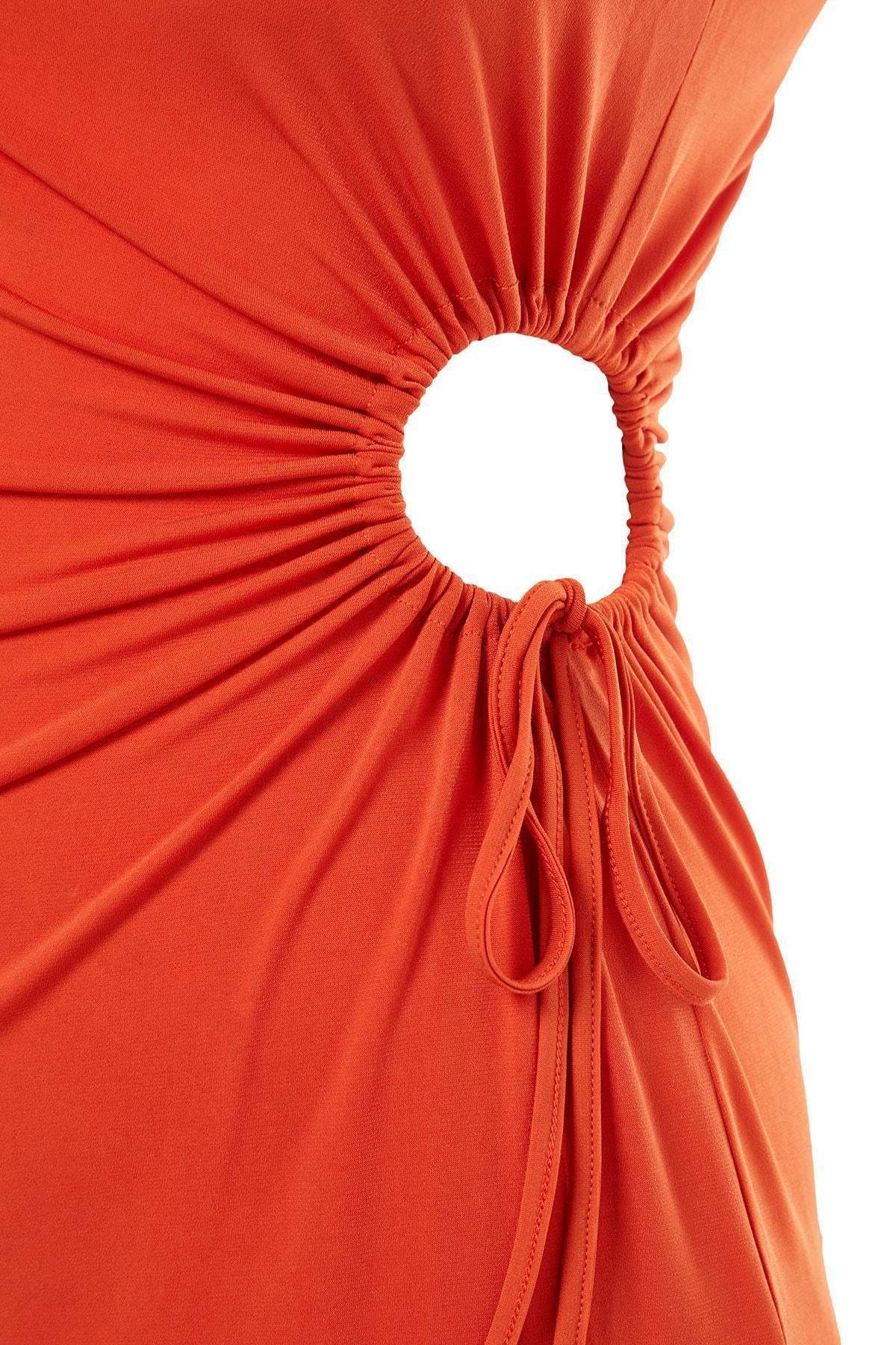 Orange Bodycon Dress, , large image number 7