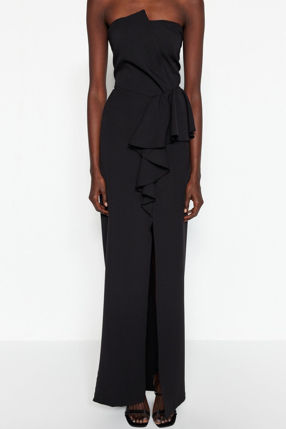 Black Sleeveless Occasionwear Dress, , large image number 3
