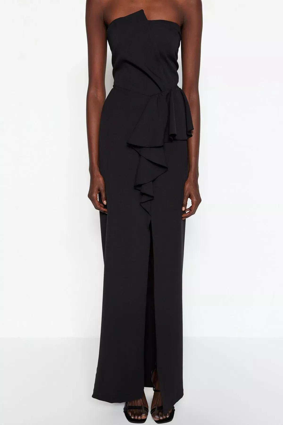 Black Sleeveless Occasionwear Dress, , large image number 3