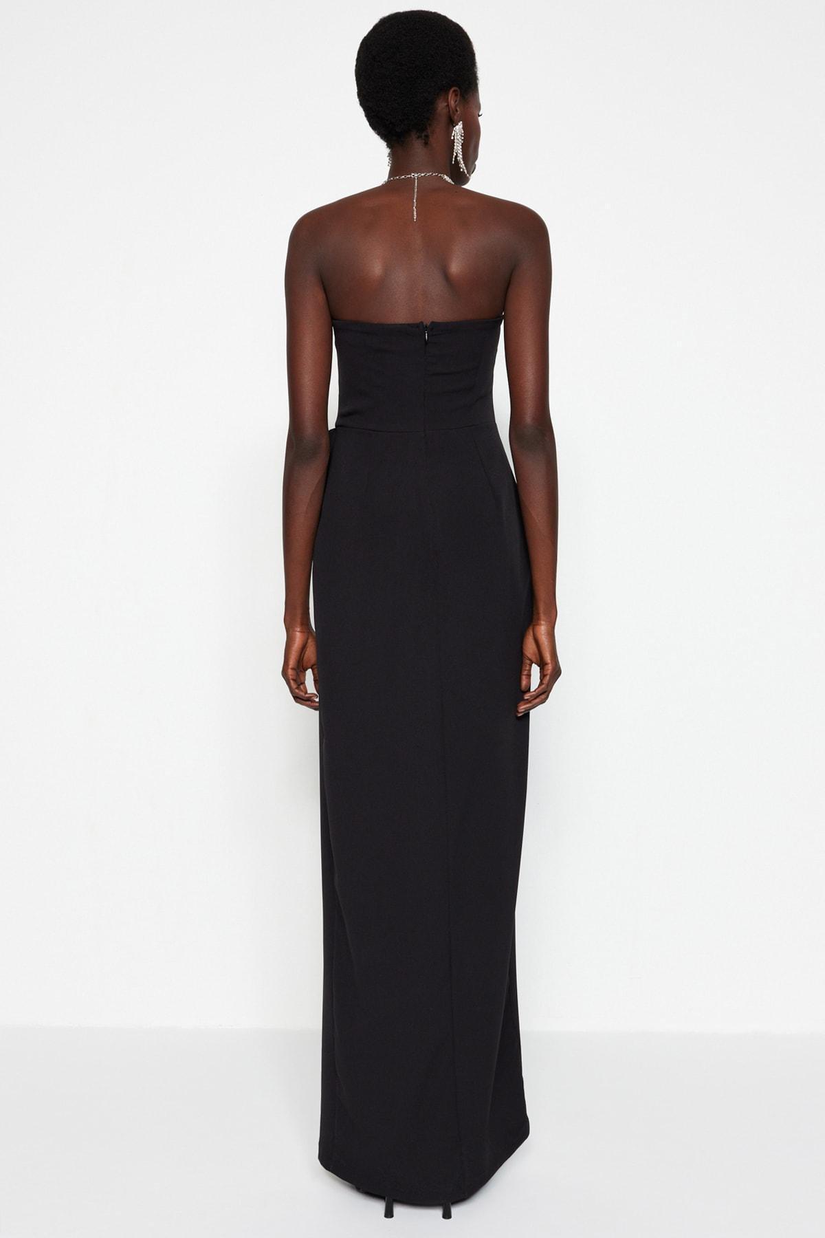 Black Sleeveless Occasionwear Dress, , large image number 5