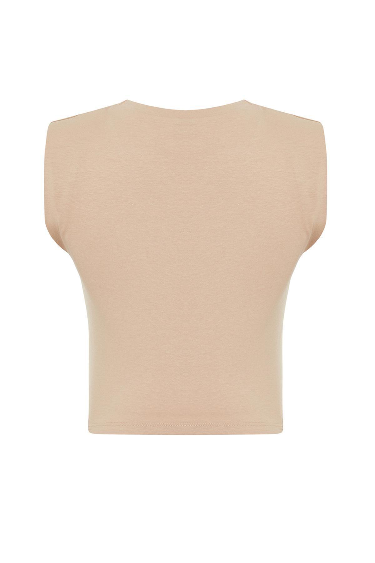 Mink Plain Crop Shirt, , large image number 6