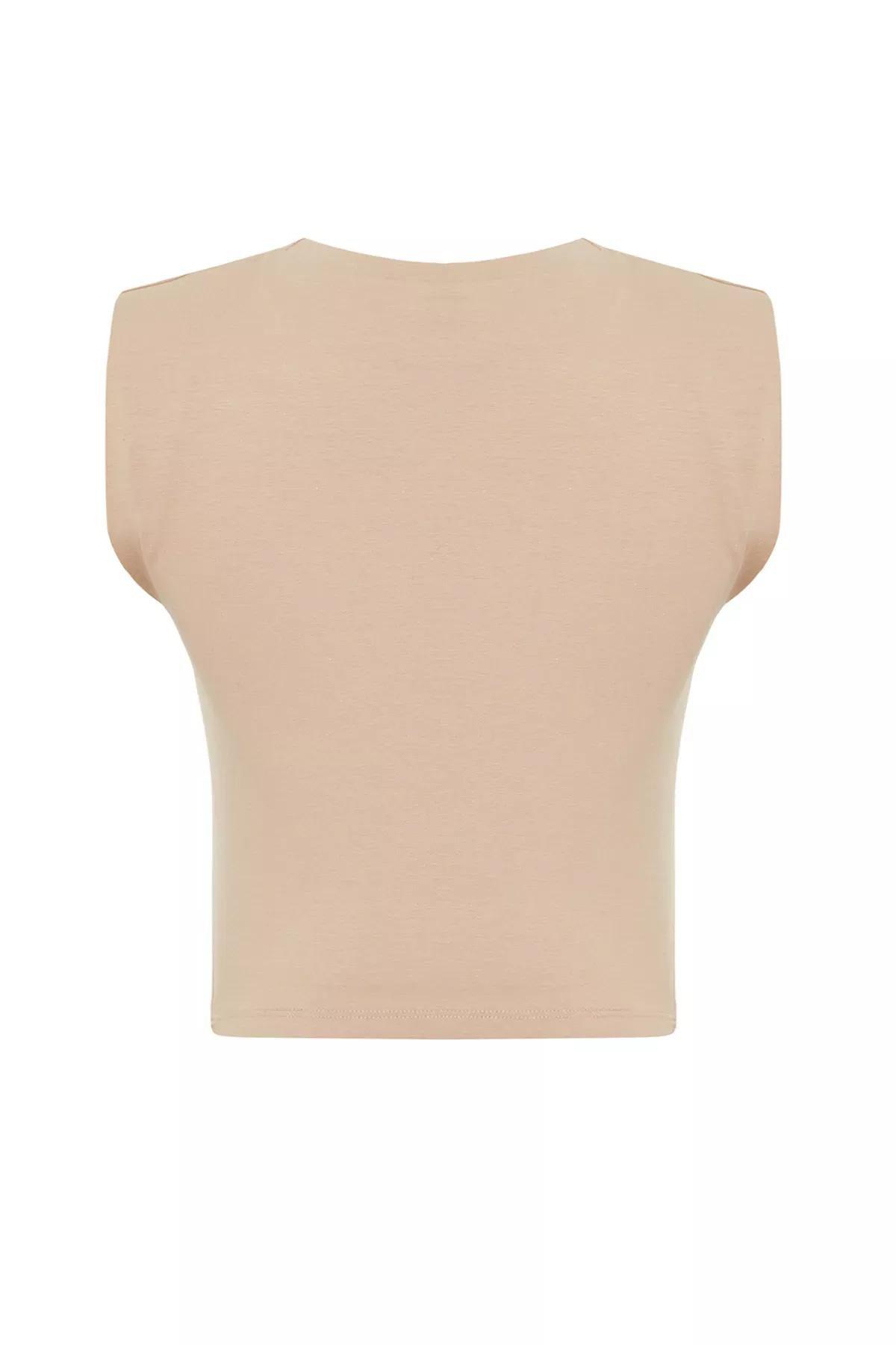 Mink Plain Crop Shirt, , large image number 6
