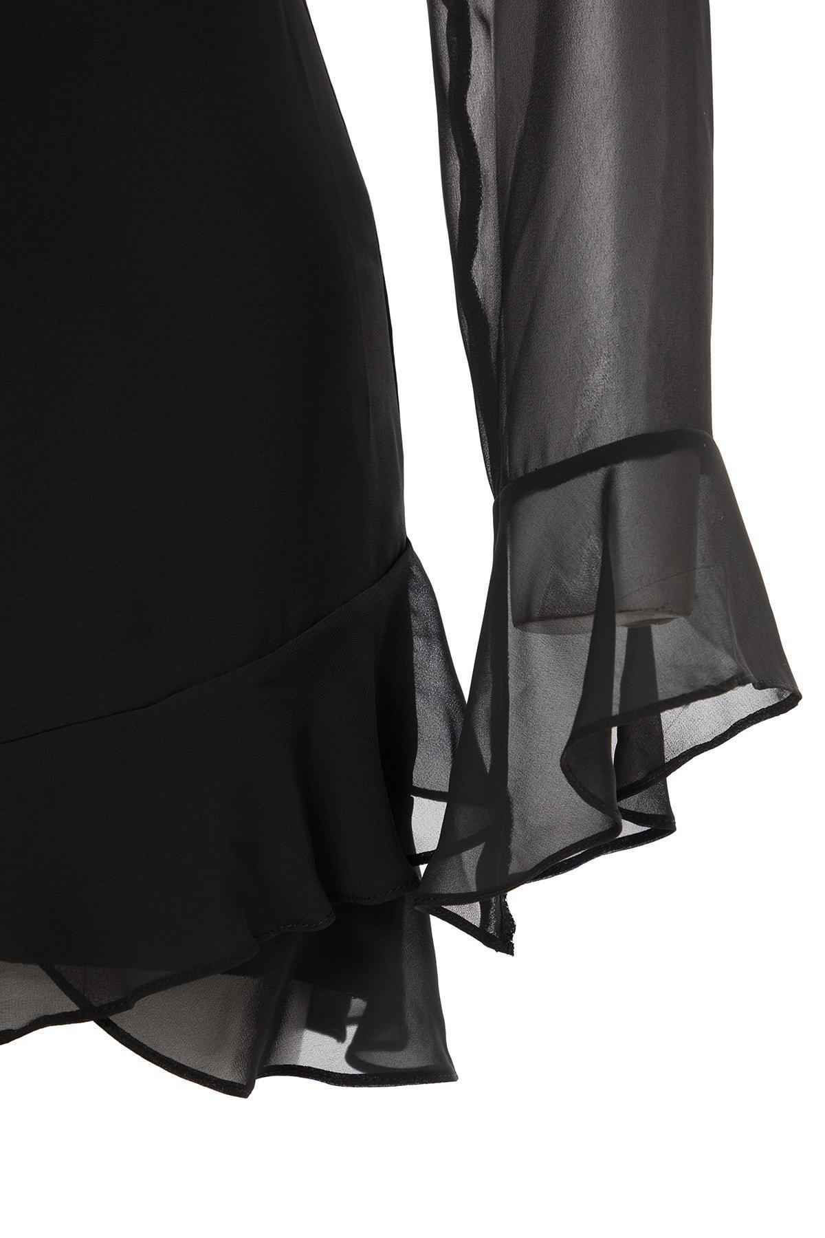 Black Ruffled Dress, , large image number 8