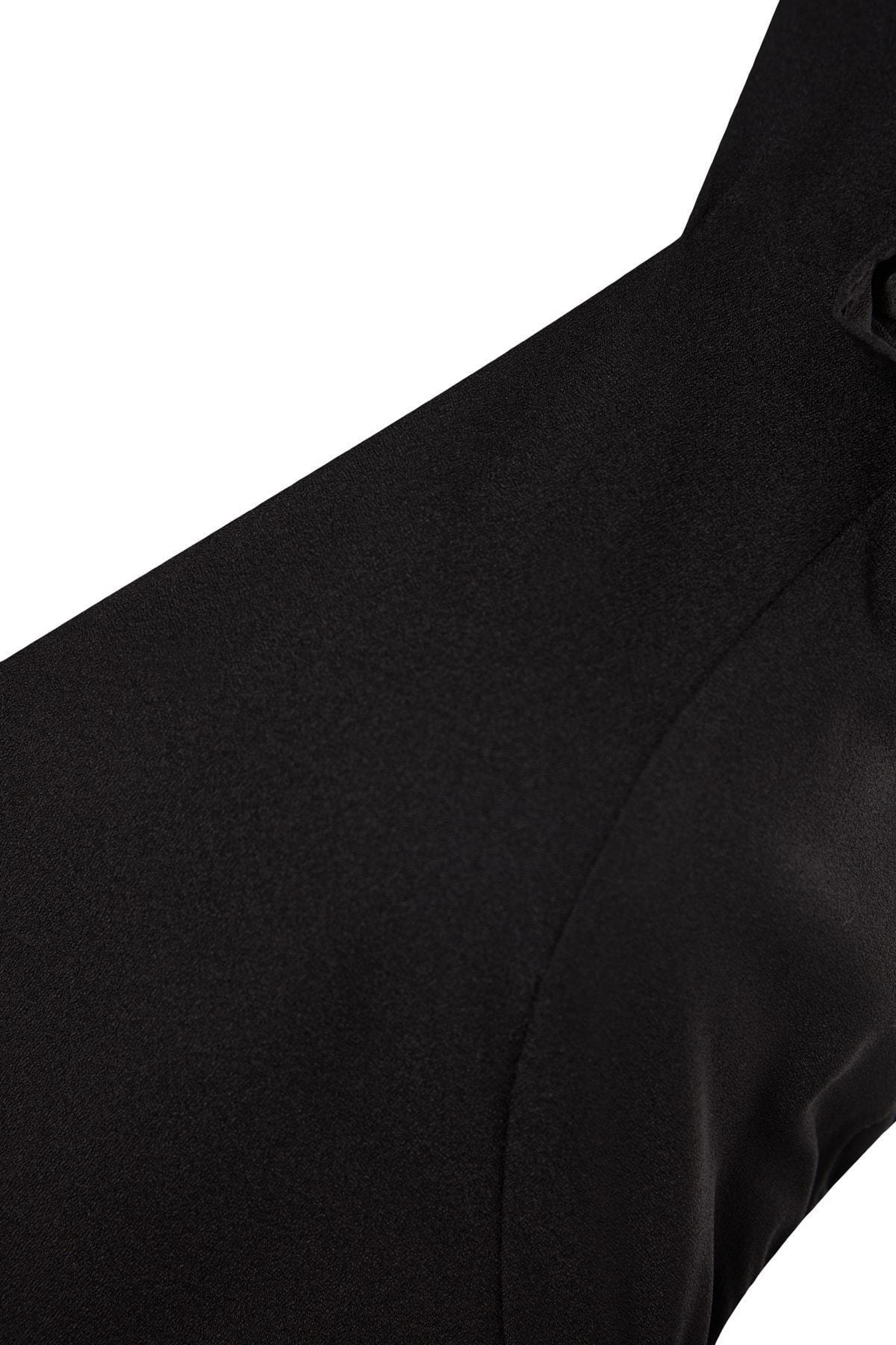 Black A-Line Plus Size Dress, , large image number 6