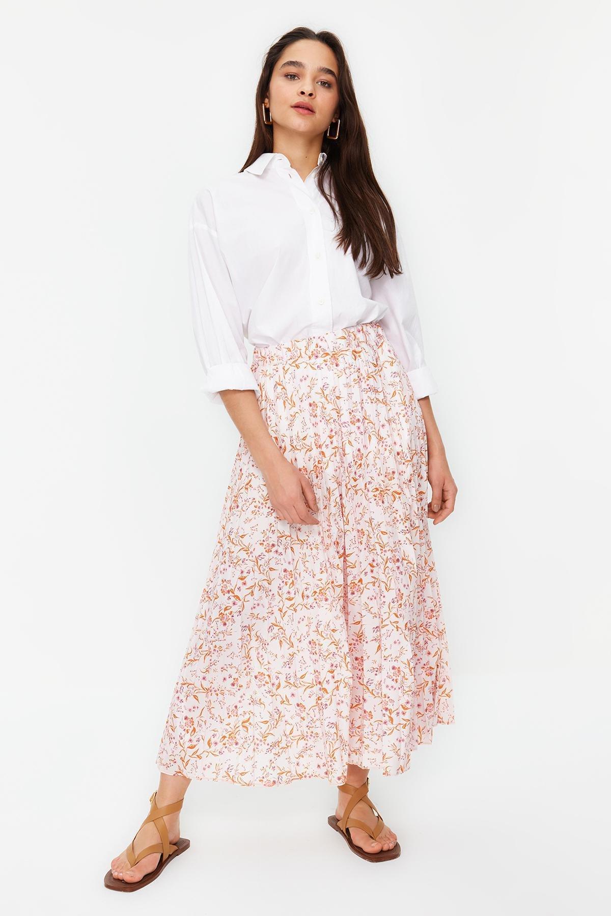 Multicolour Printed Maxi Skirt, , large image number 0