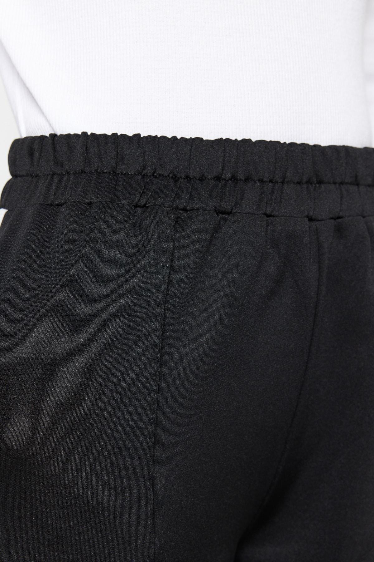 Black Side-Striped Sweatpants, , large image number 3