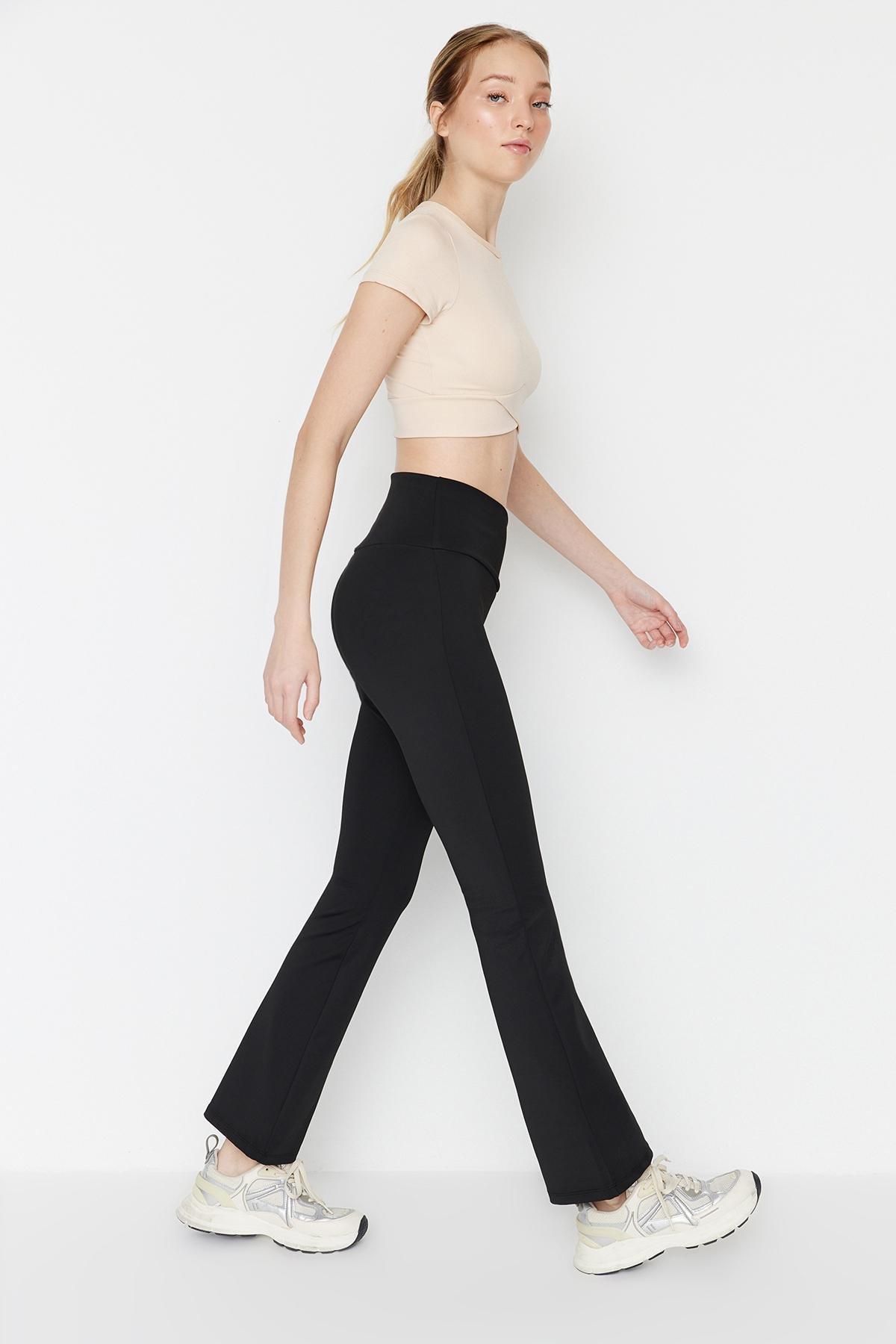 Black Double Breasted Waist Yoga Sportswear, , large image number 3