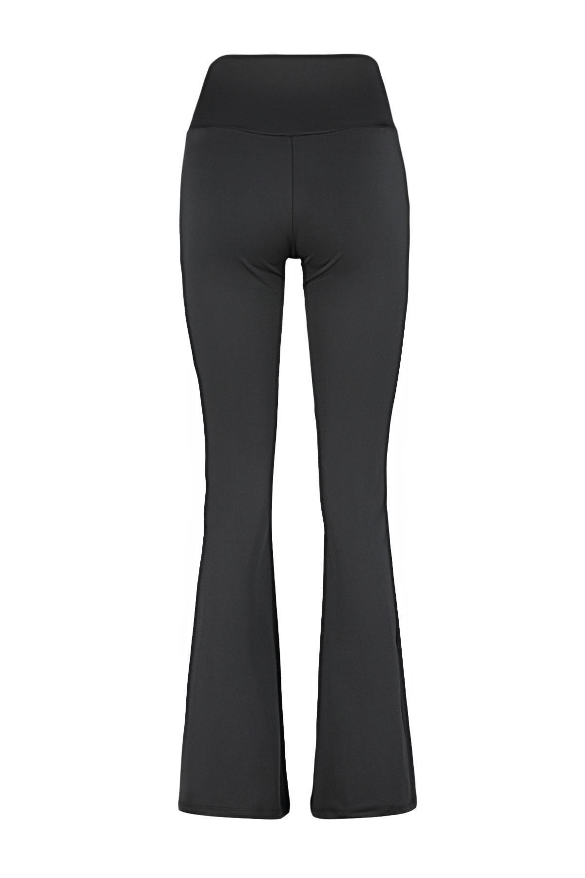 Black Double Breasted Waist Yoga Sportswear, , large image number 6