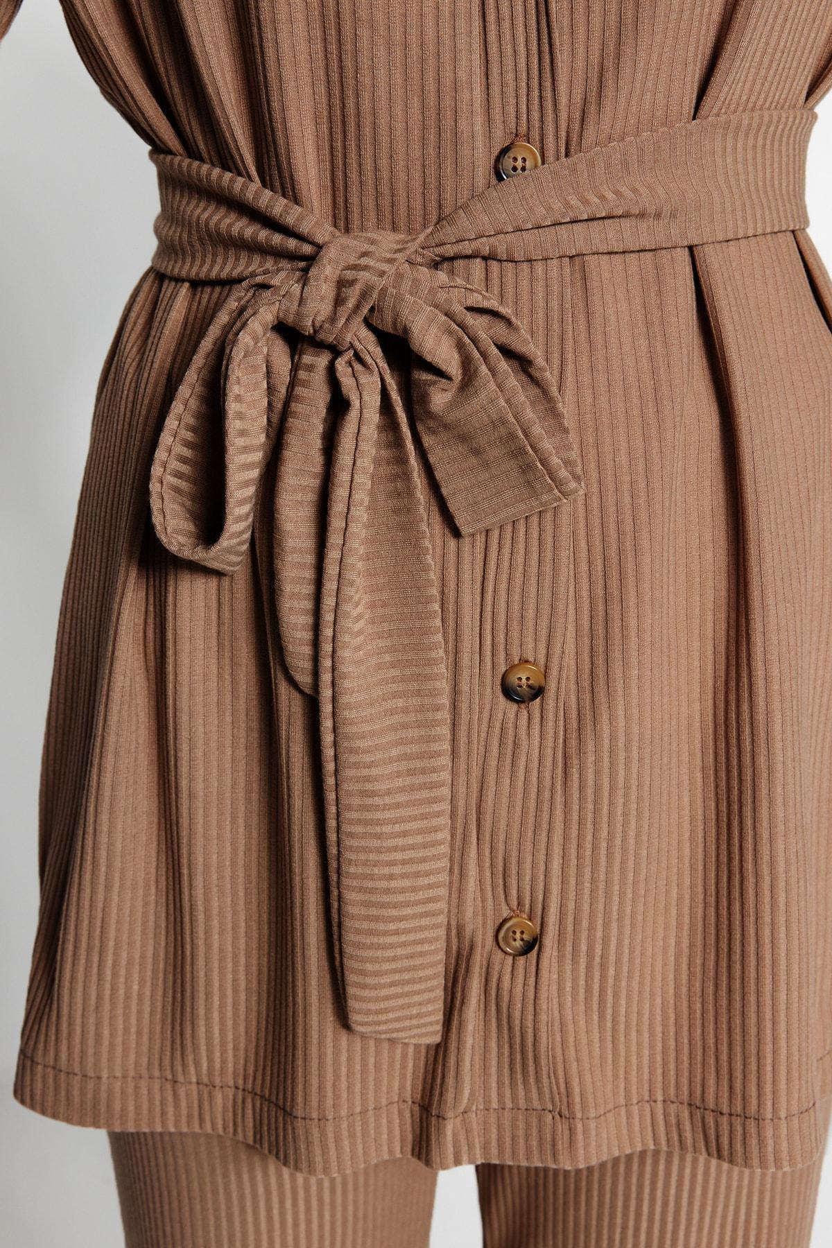 Beige Relaxed Co-Ord Set, , large image number 3