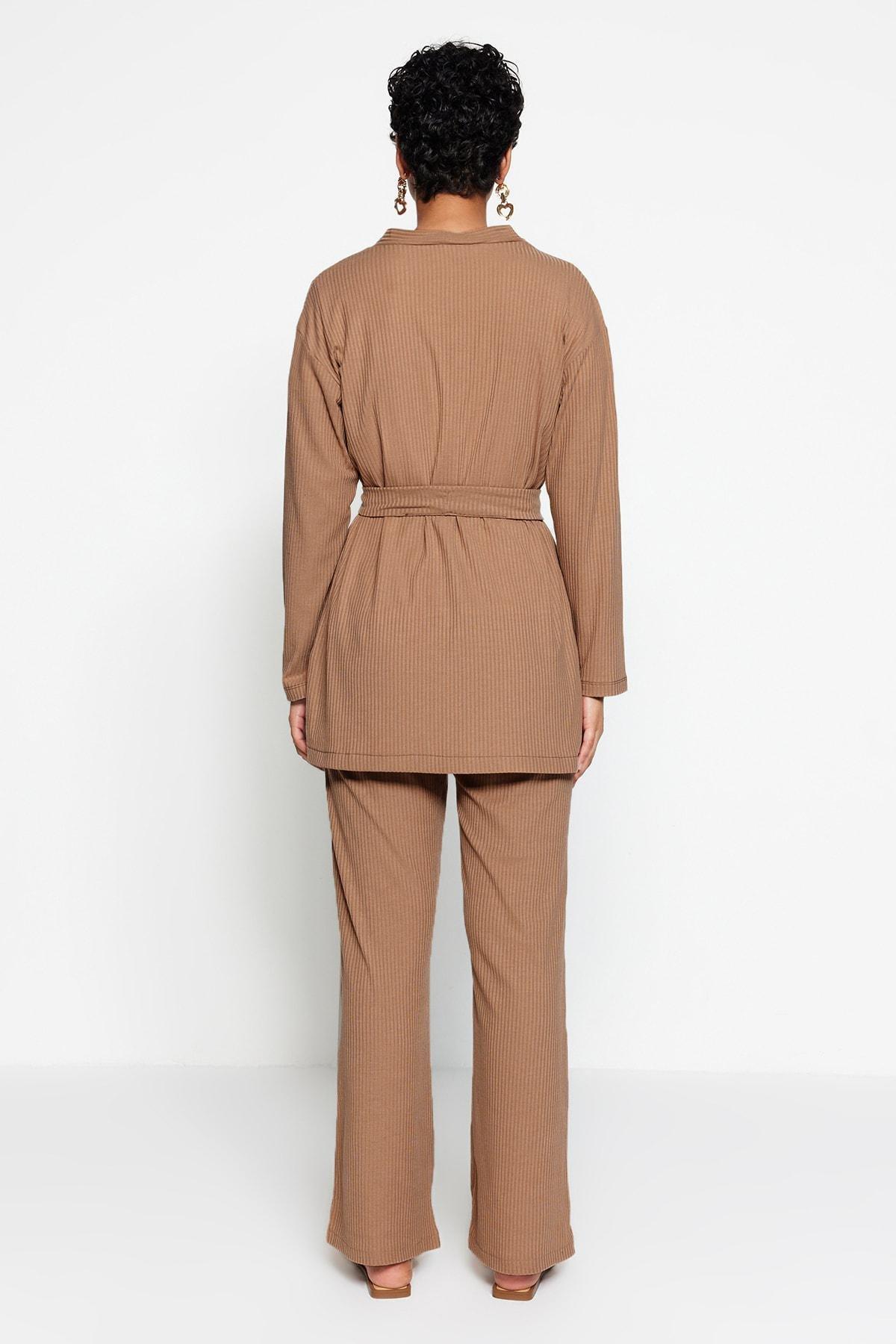 Beige Relaxed Co-Ord Set, , large image number 4