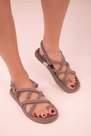 SOHO - Beige Flat Rope Sandals