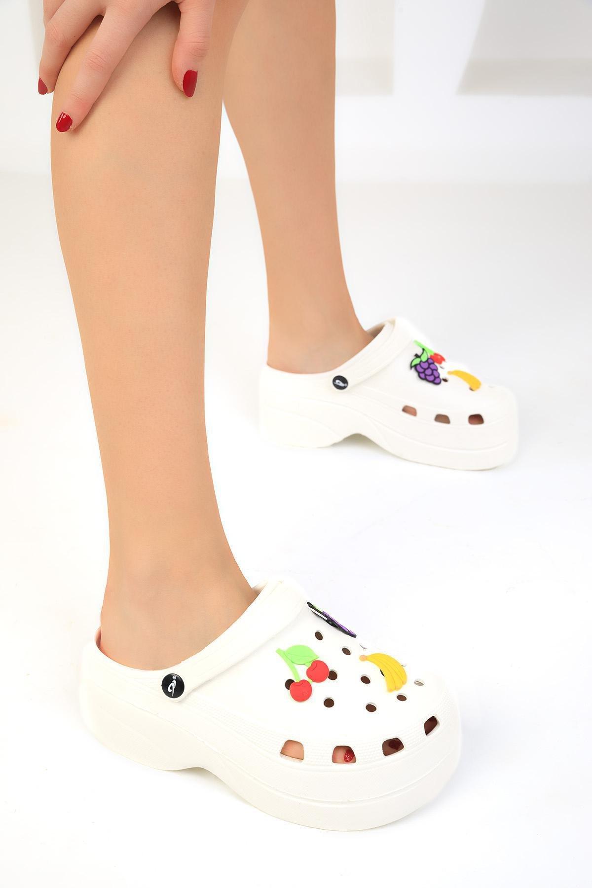 White Slippers, White, large image number 2