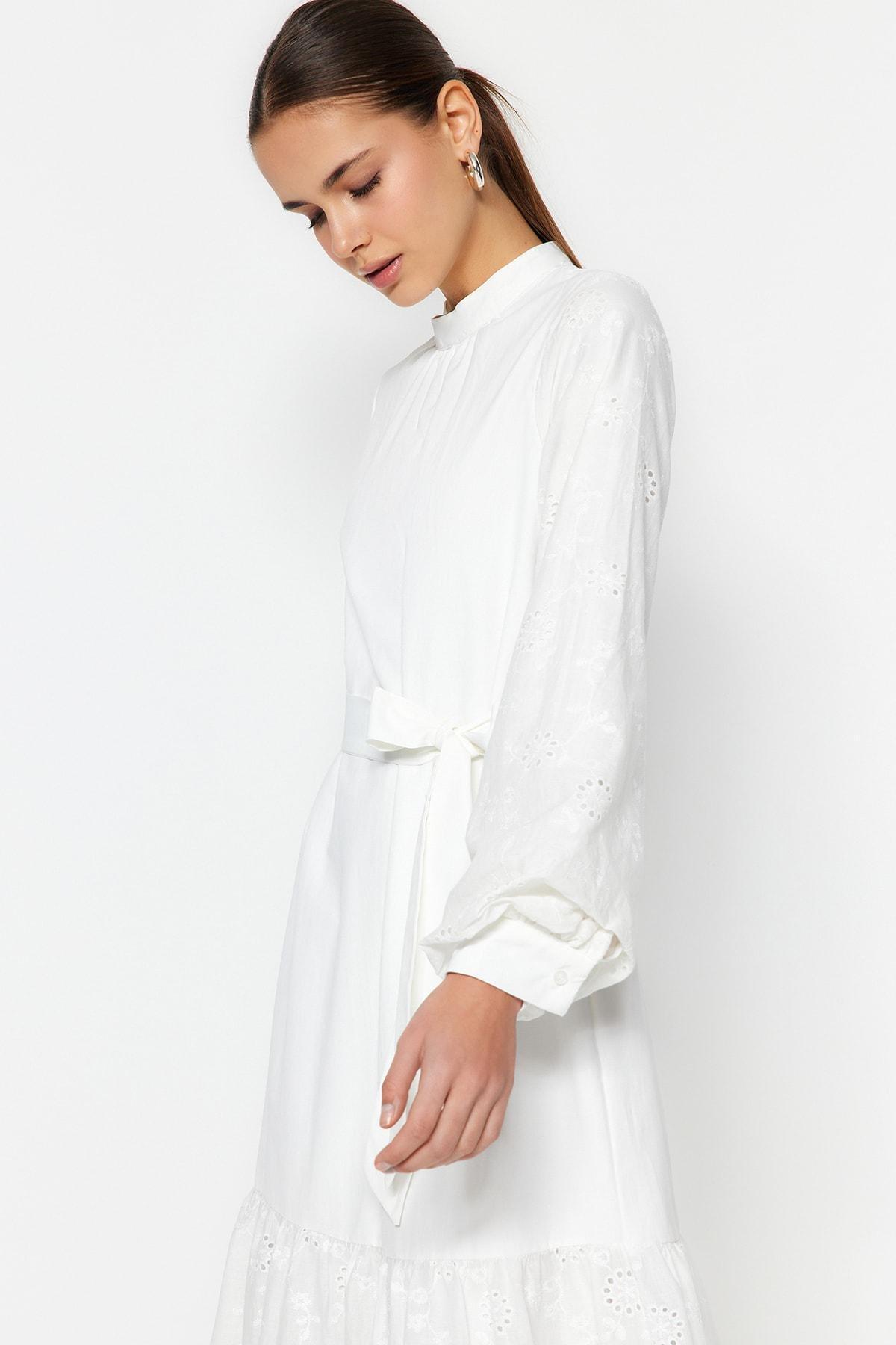 White A-Line Dress, , large image number 1