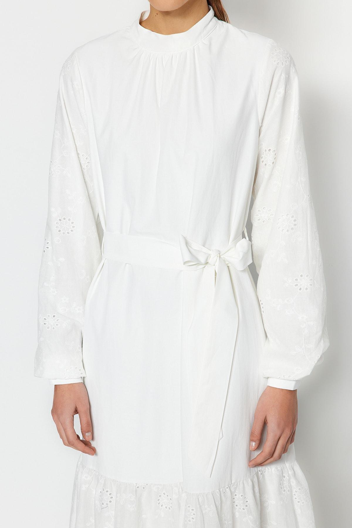 White A-Line Dress, , large image number 2