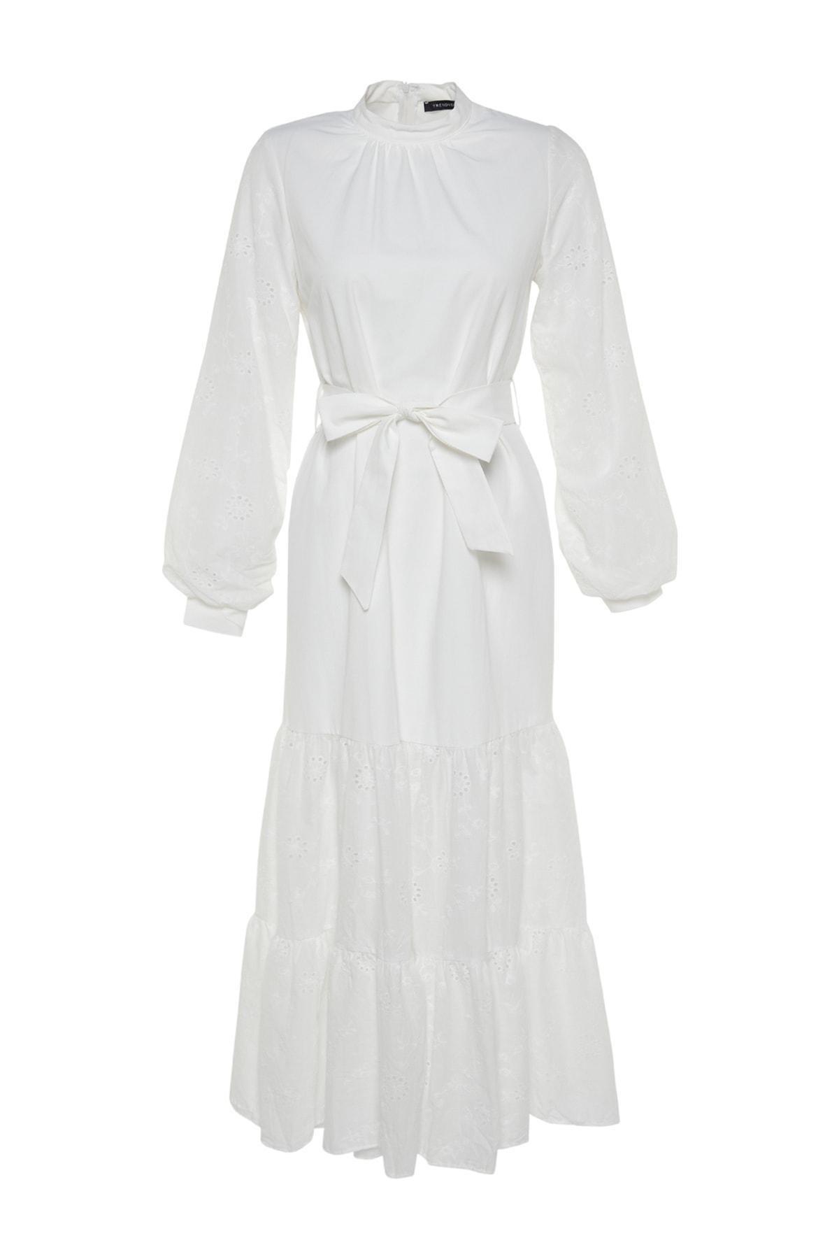 White A-Line Dress, , large image number 4