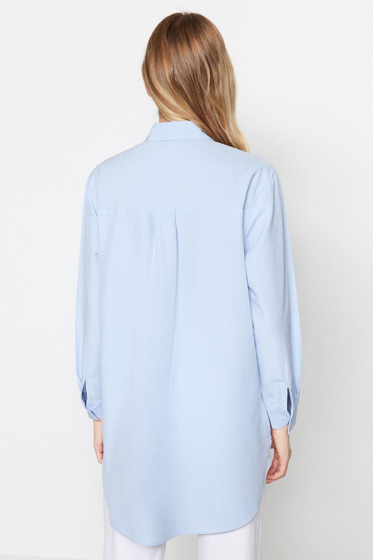 Blue Shirt With Rhinestone Design, , large image number 5