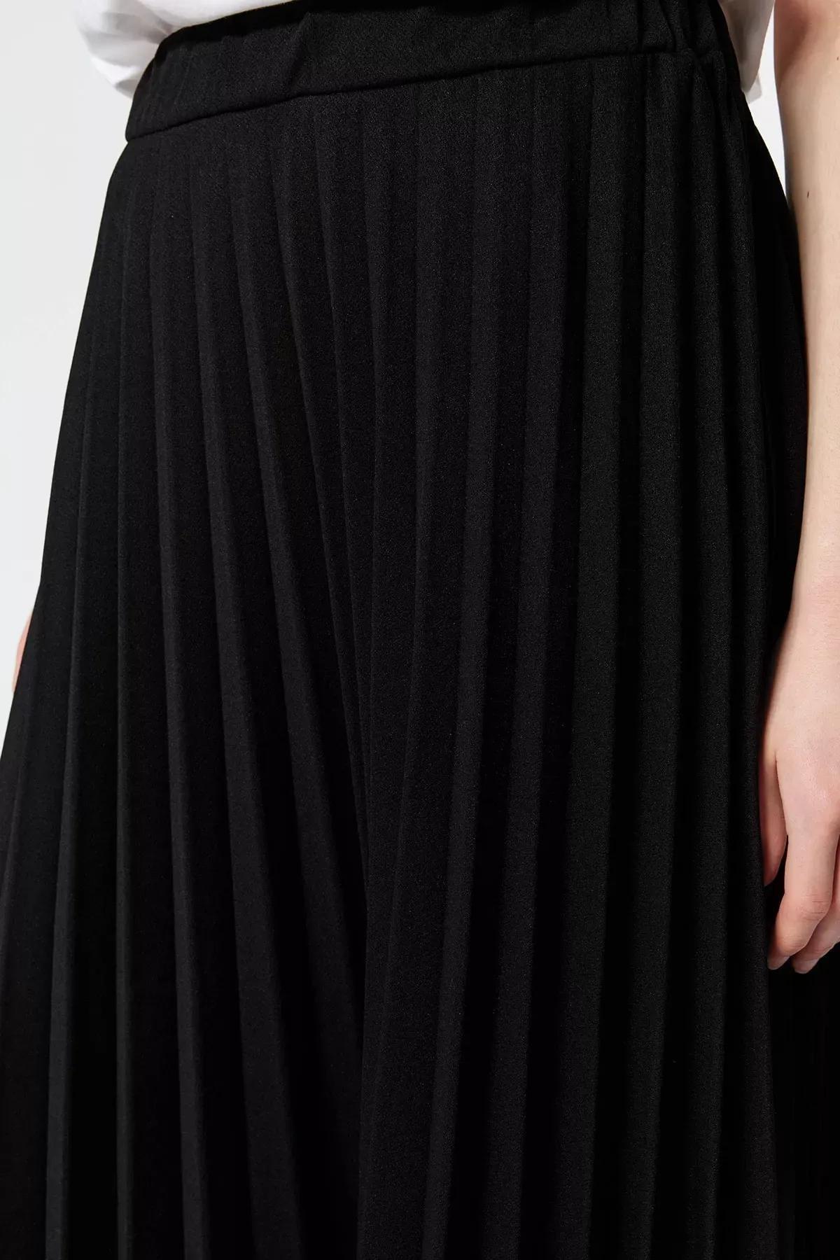 Black A-Line Dress, Black, large image number 3