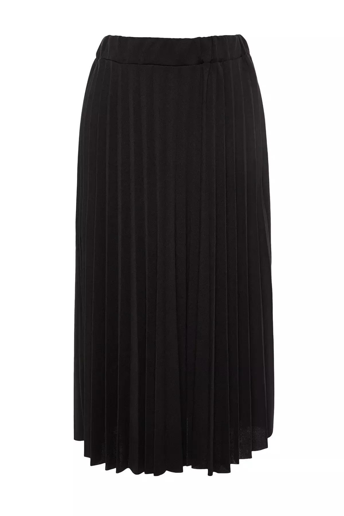 Black A-Line Dress, Black, large image number 4