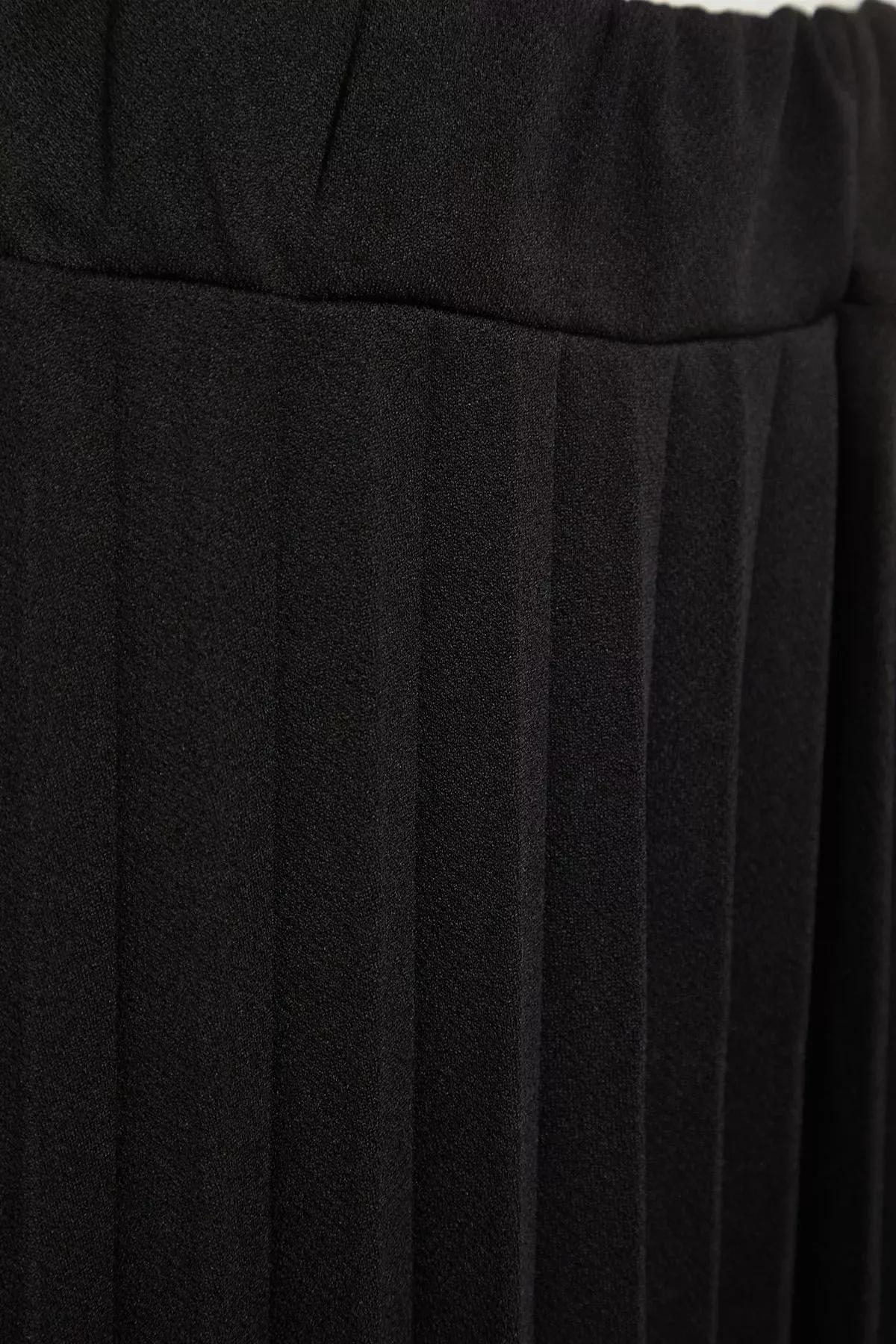 Black A-Line Dress, Black, large image number 5