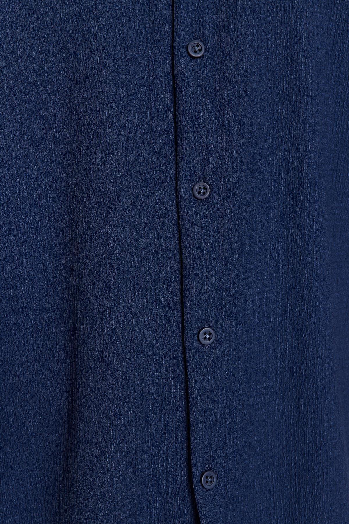 Blue Regular Fit Short Sleeve Shirt, , large image number 3