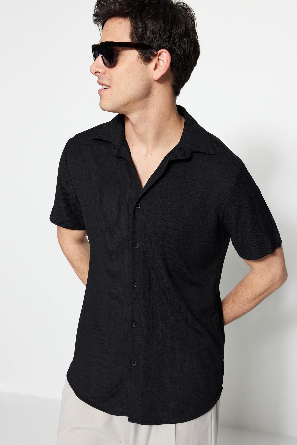 Black Collared Shirt, , large image number 2