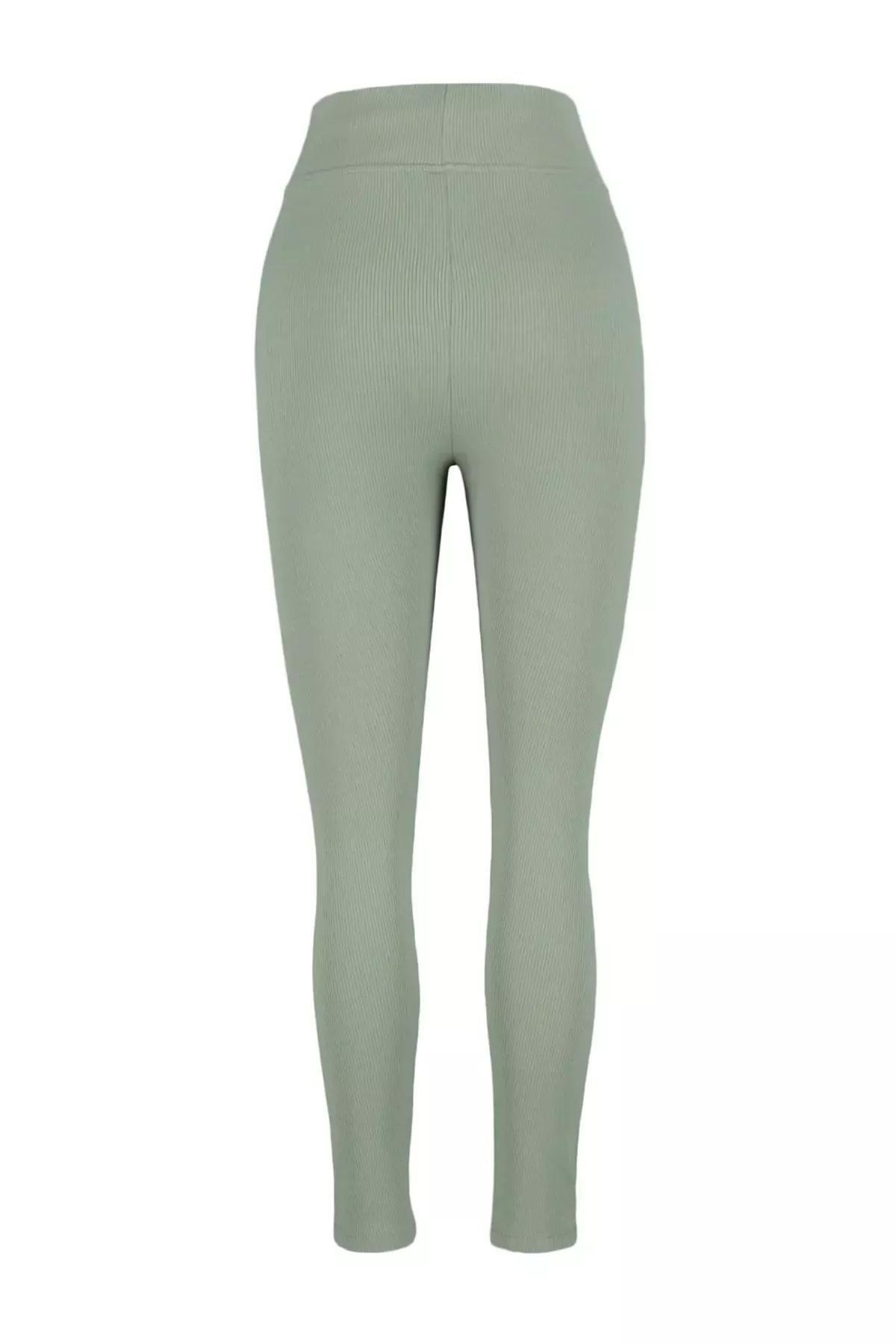 ليجينز بخصر مرتفع للمقاسات الكبيرة، كاكي, Khaki, large image number 6