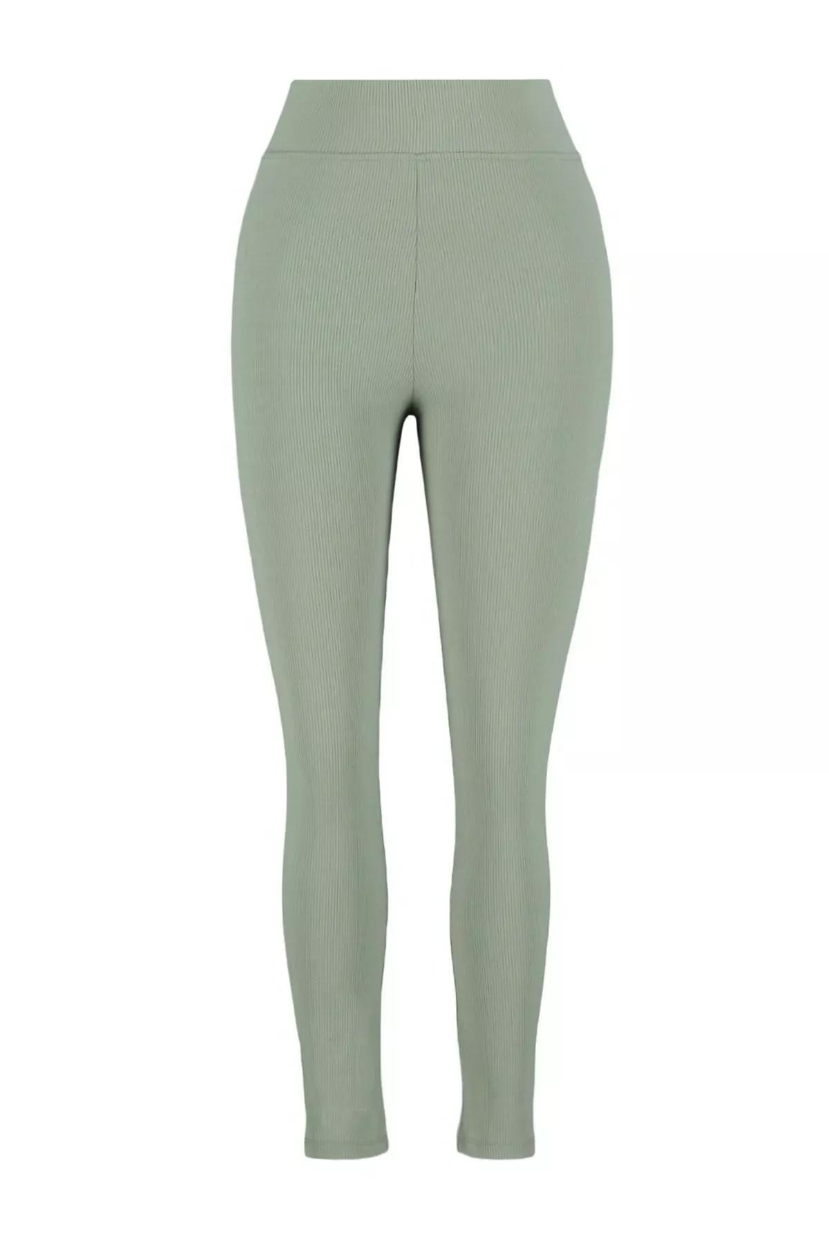 ليجينز بخصر مرتفع للمقاسات الكبيرة، كاكي, Khaki, large image number 7