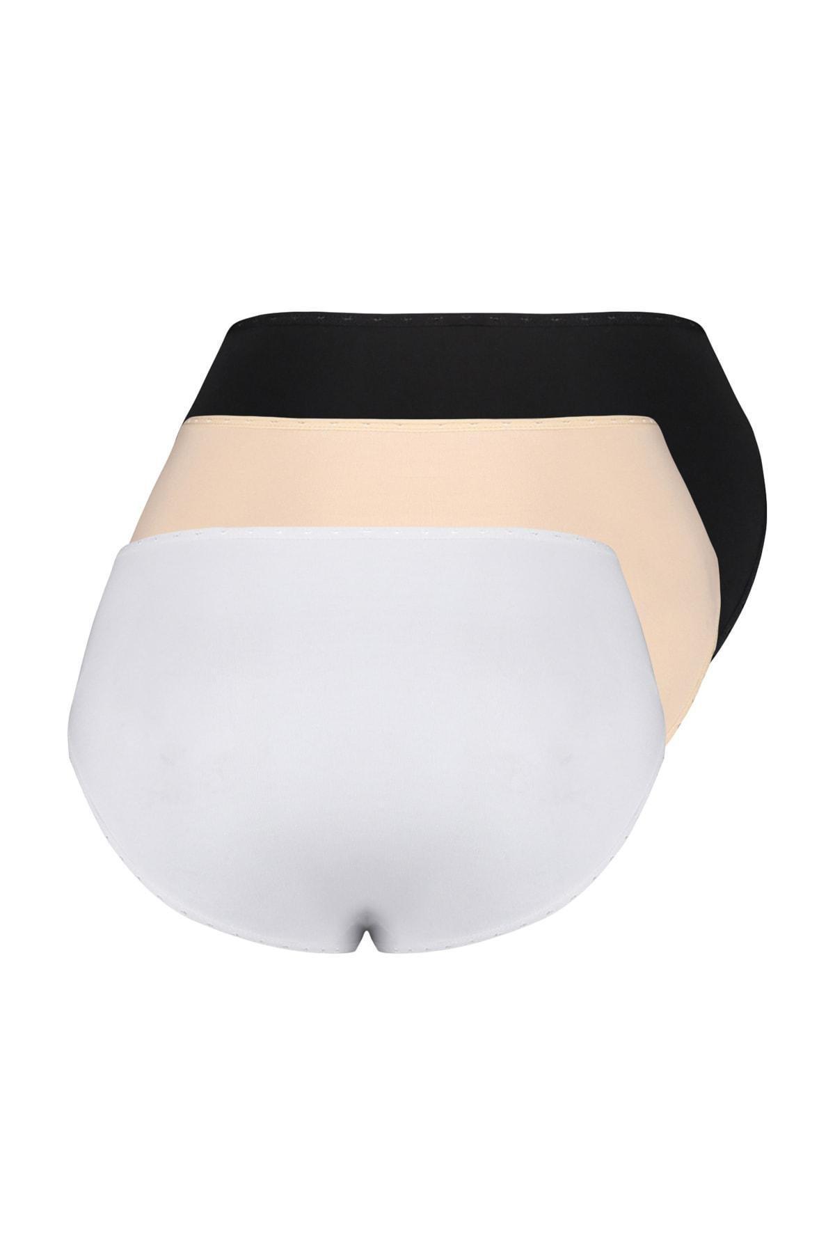سراويل داخلية للمقاسات الكبيرة، مجموعة من 3 قطع، ألوان متعددة, , large image number 0