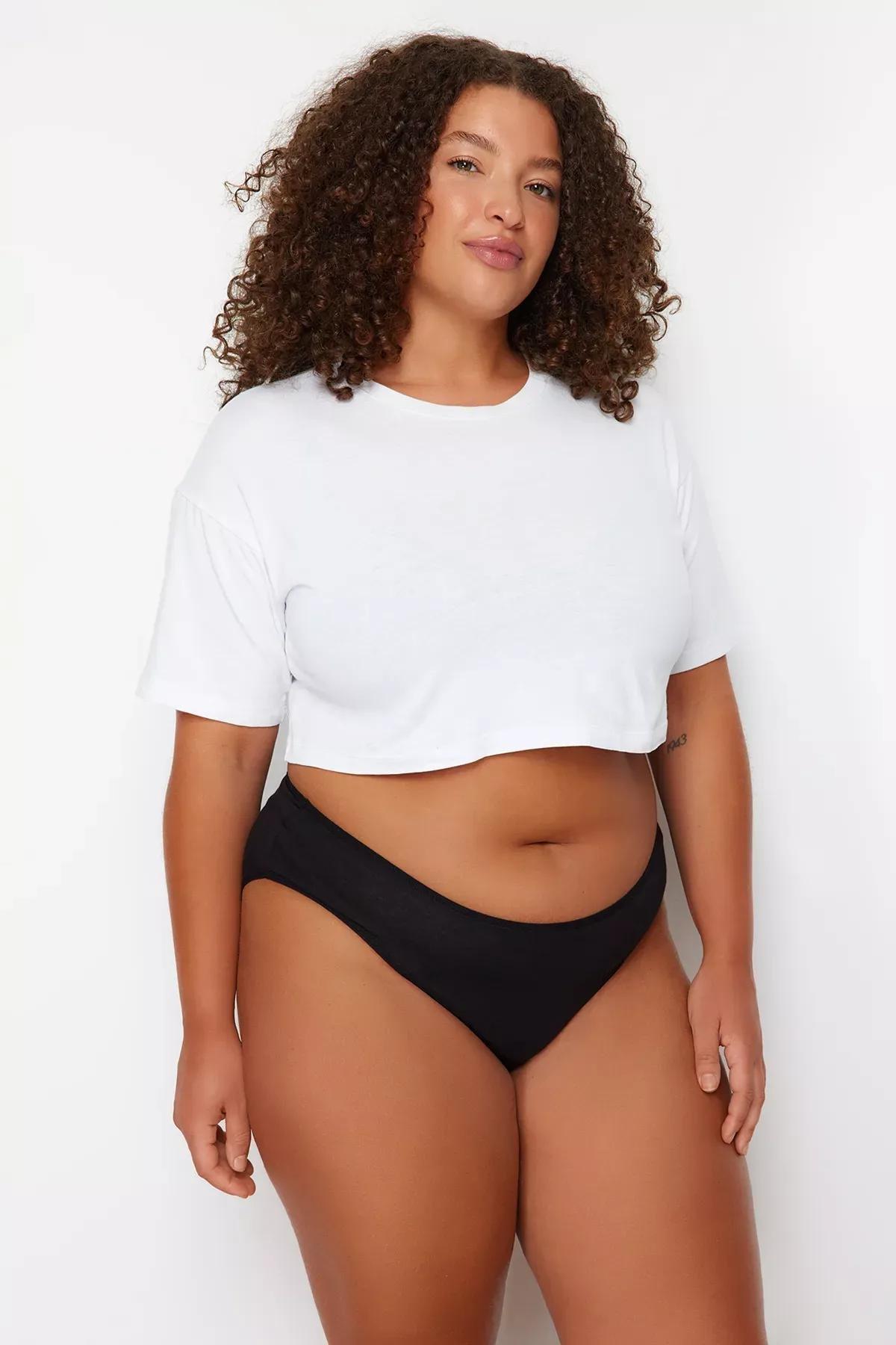 Multicolour Plus Size Underwear, Set Of 3, Multicolor, medium