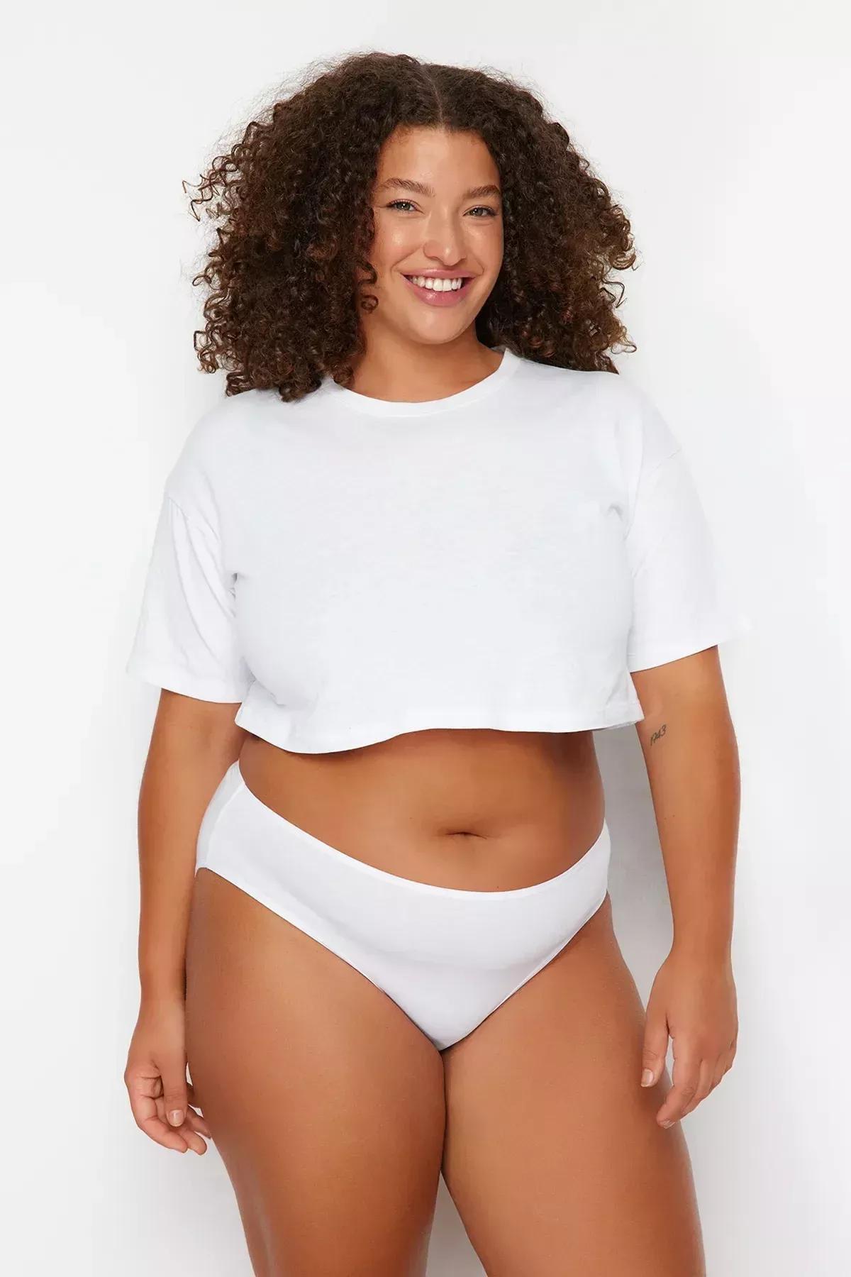 Multicolour Plus Size Underwear, Set Of 3, Multicolor, large image number 4