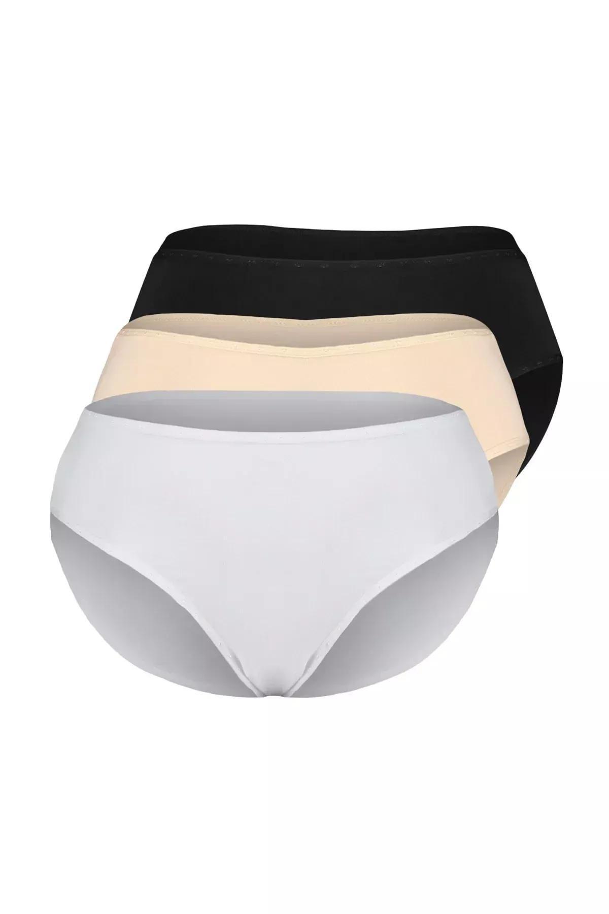 Multicolour Plus Size Underwear, Set Of 3, Multicolor, large image number 5