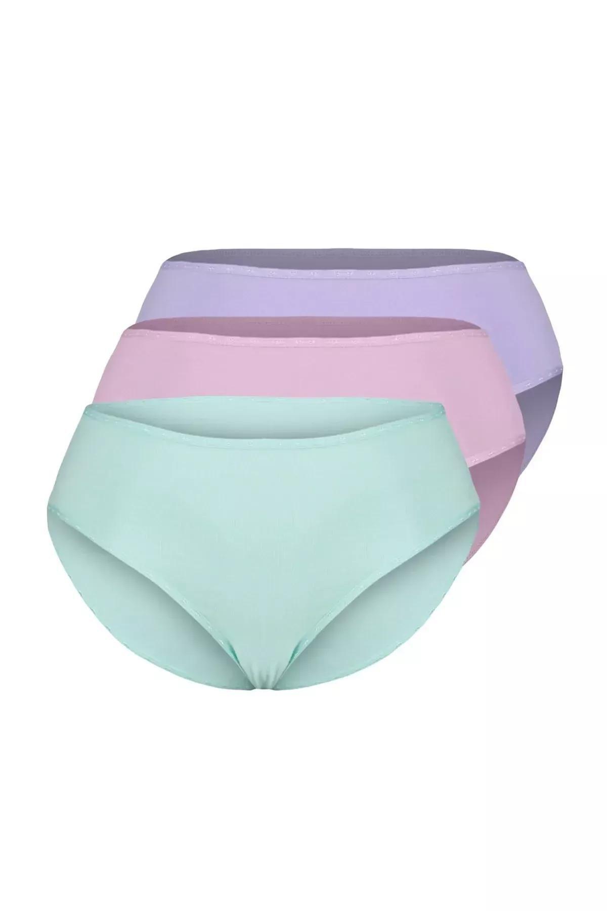 Multicolour Plus Size Briefs, Set Of 3, Pink, large image number 5