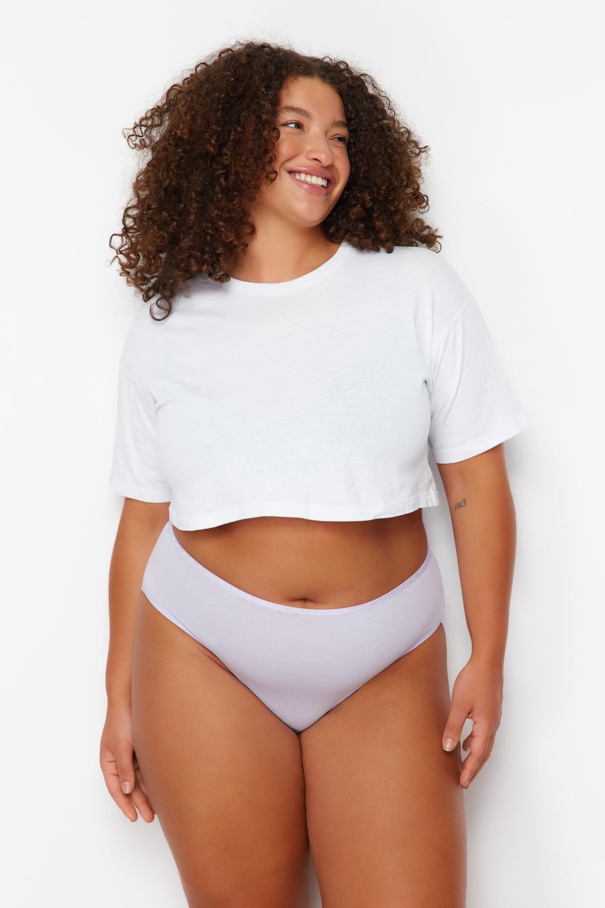 Pink Plus Size Underpants, Set Of 3, , large image number 6